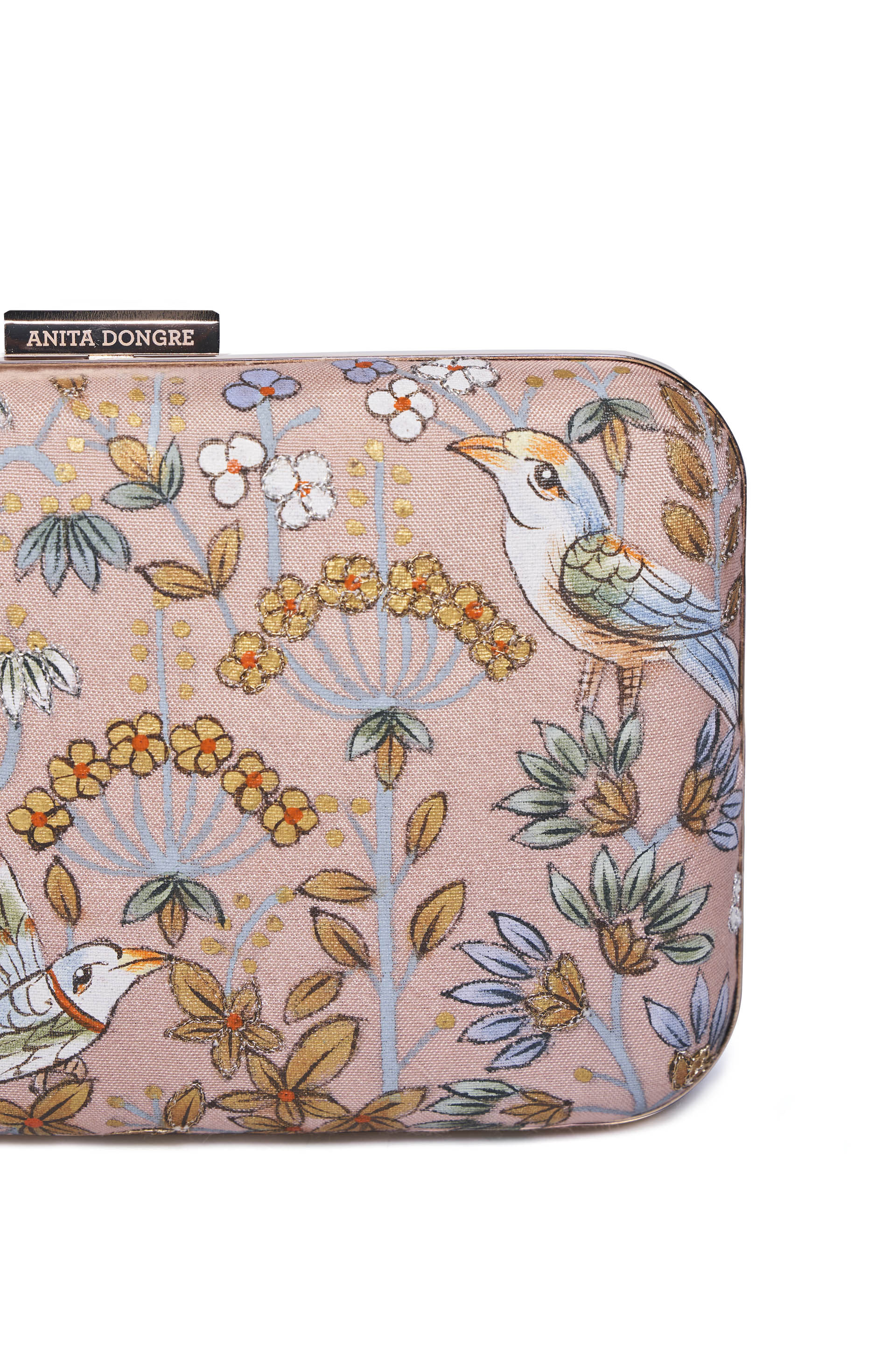 Pichhwai Clutch - Flamingo Pink, Blush, image 7