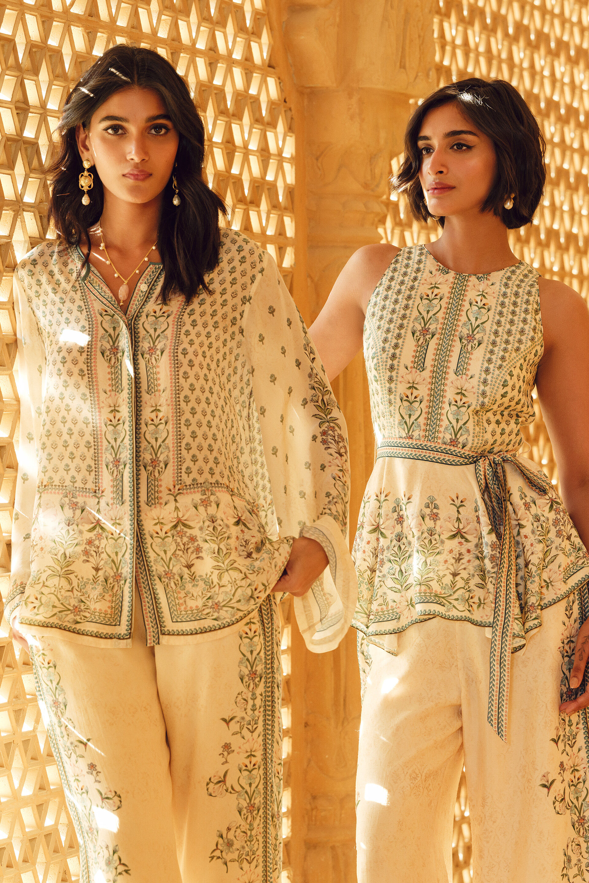 Elyria Palazzo Set - Ivory, Ivory, image 6