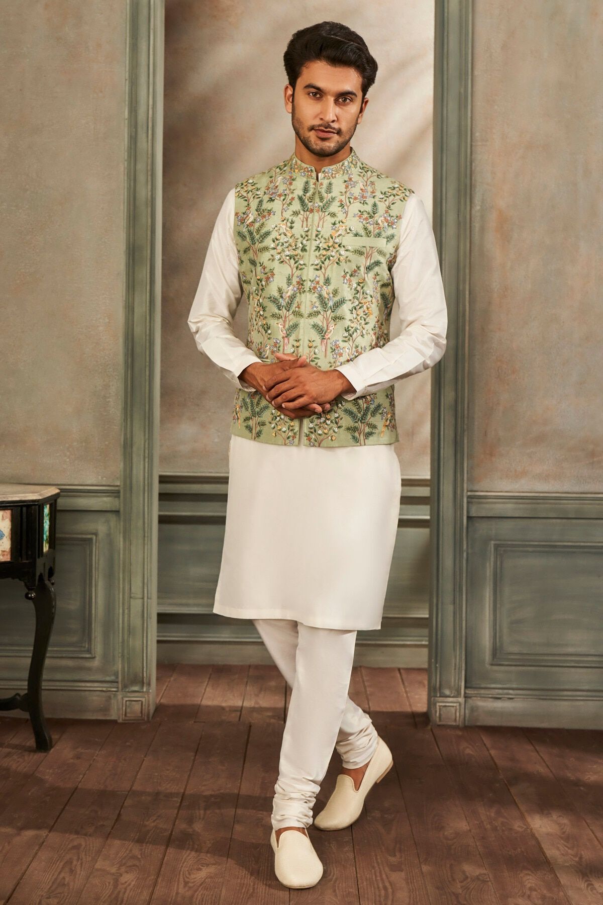 Chhay Bandi- Sage Green