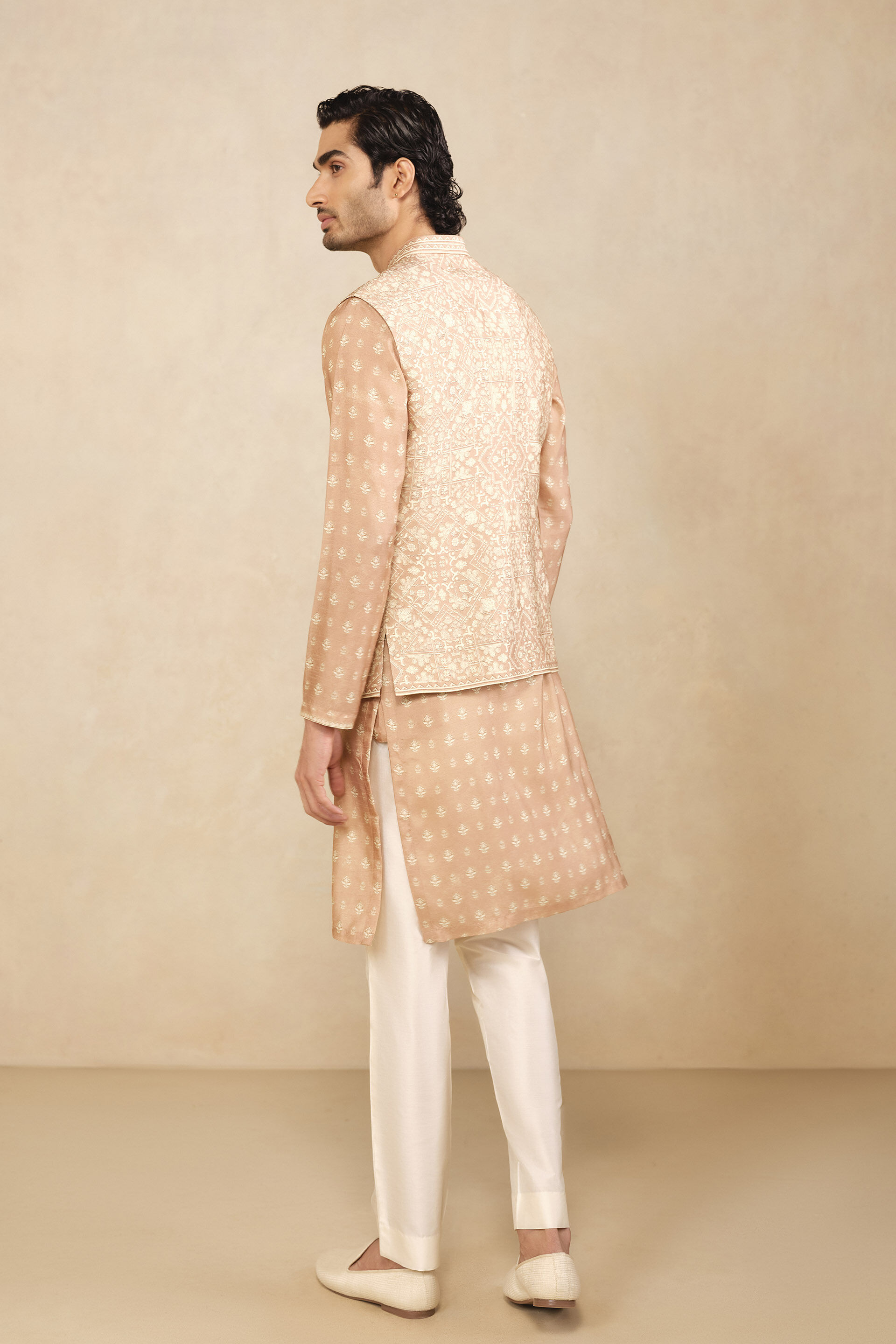 Taran Nehru Jacket - Blush
