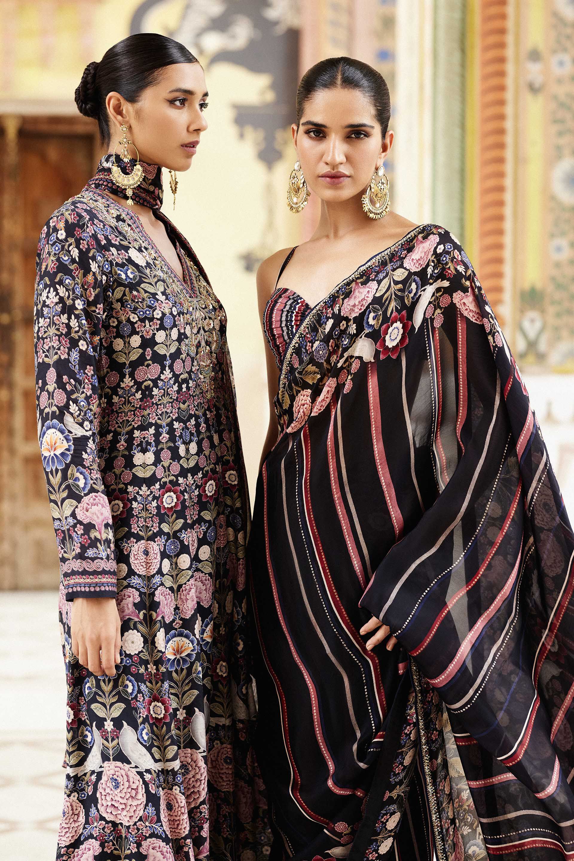 Ezha Saree - Black, Black, image 11