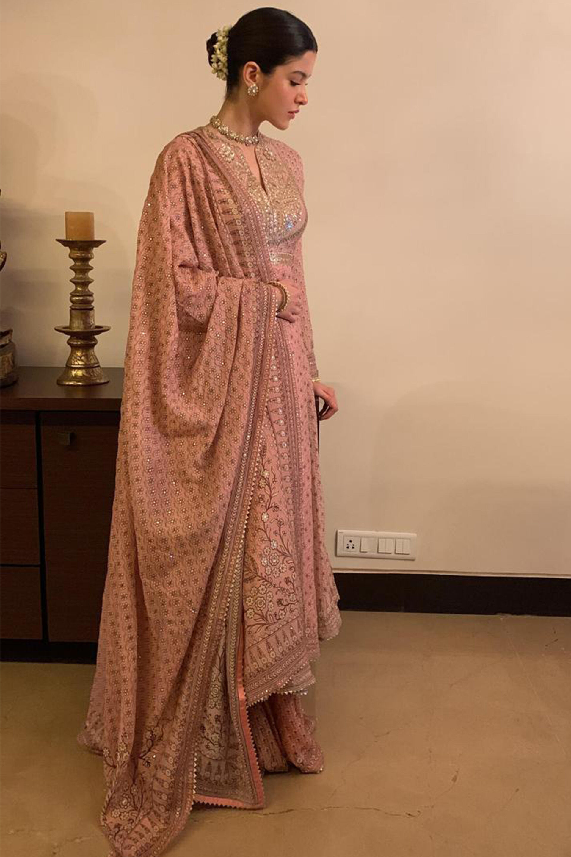 Alara Gota Patti Mul Anarkali Set - Blush, Blush, image 2