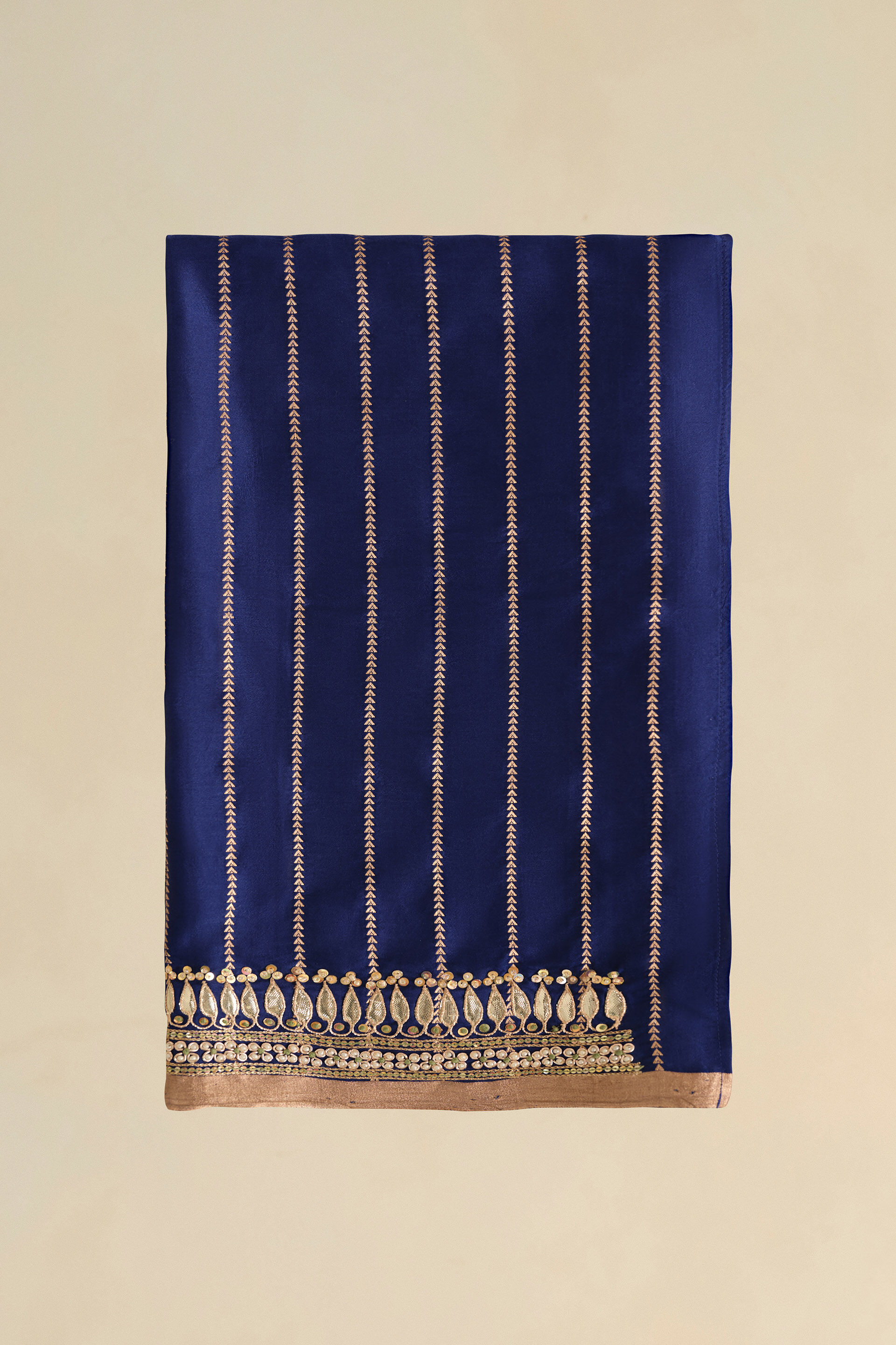 Drishika Handwoven Benarasi Silk Saree, Blue, image 5