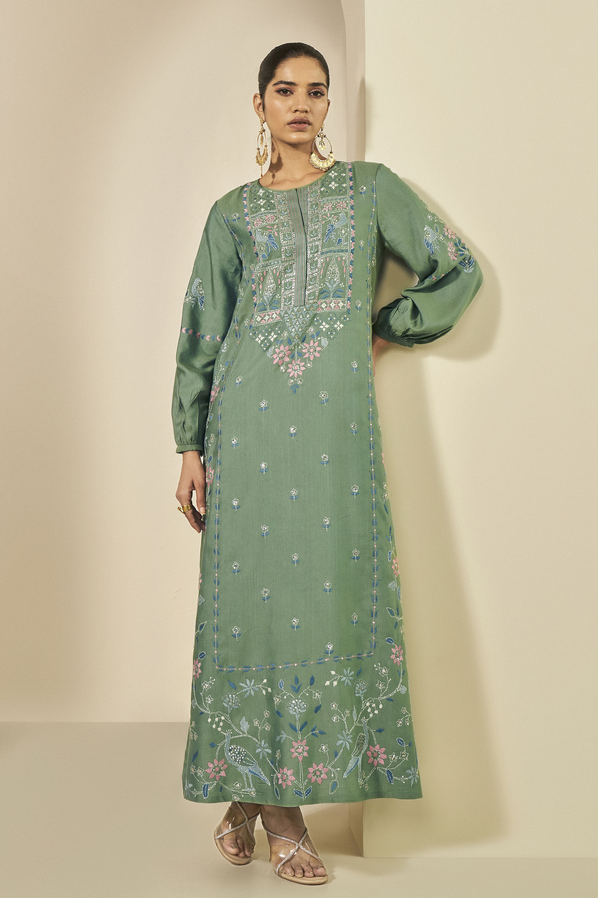 Cyrene Kaftan - Sage