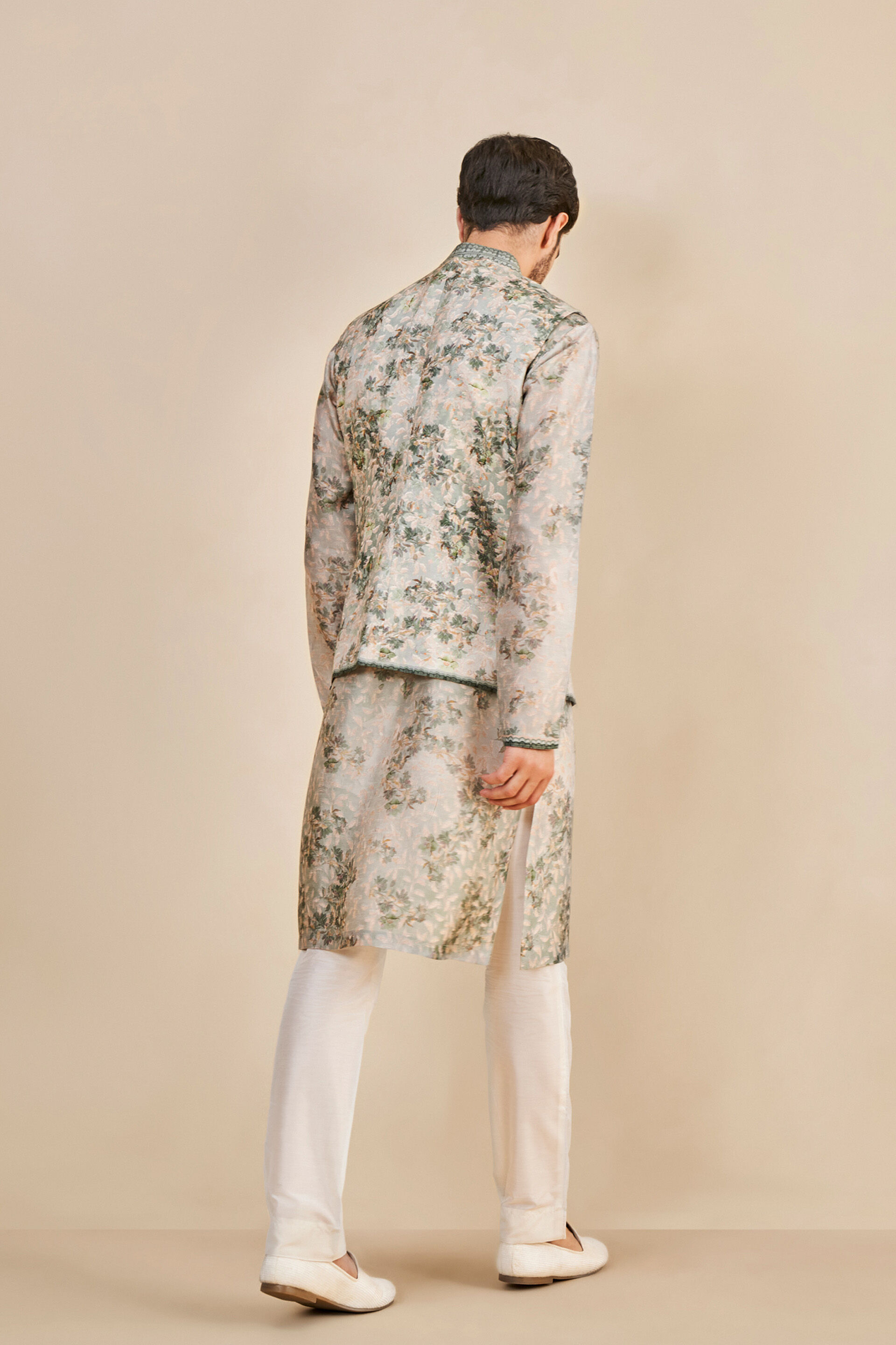 Aranyam Nehru Jacket - Sage, Sage, image 3