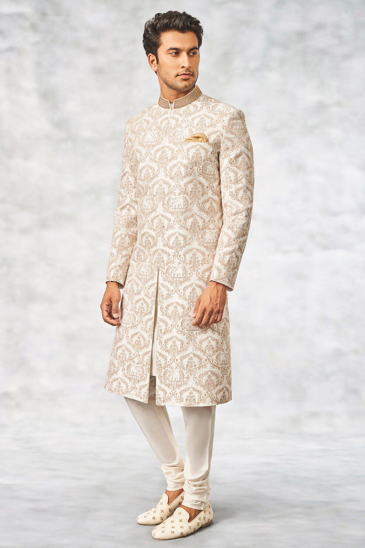 Balaj Sherwani White