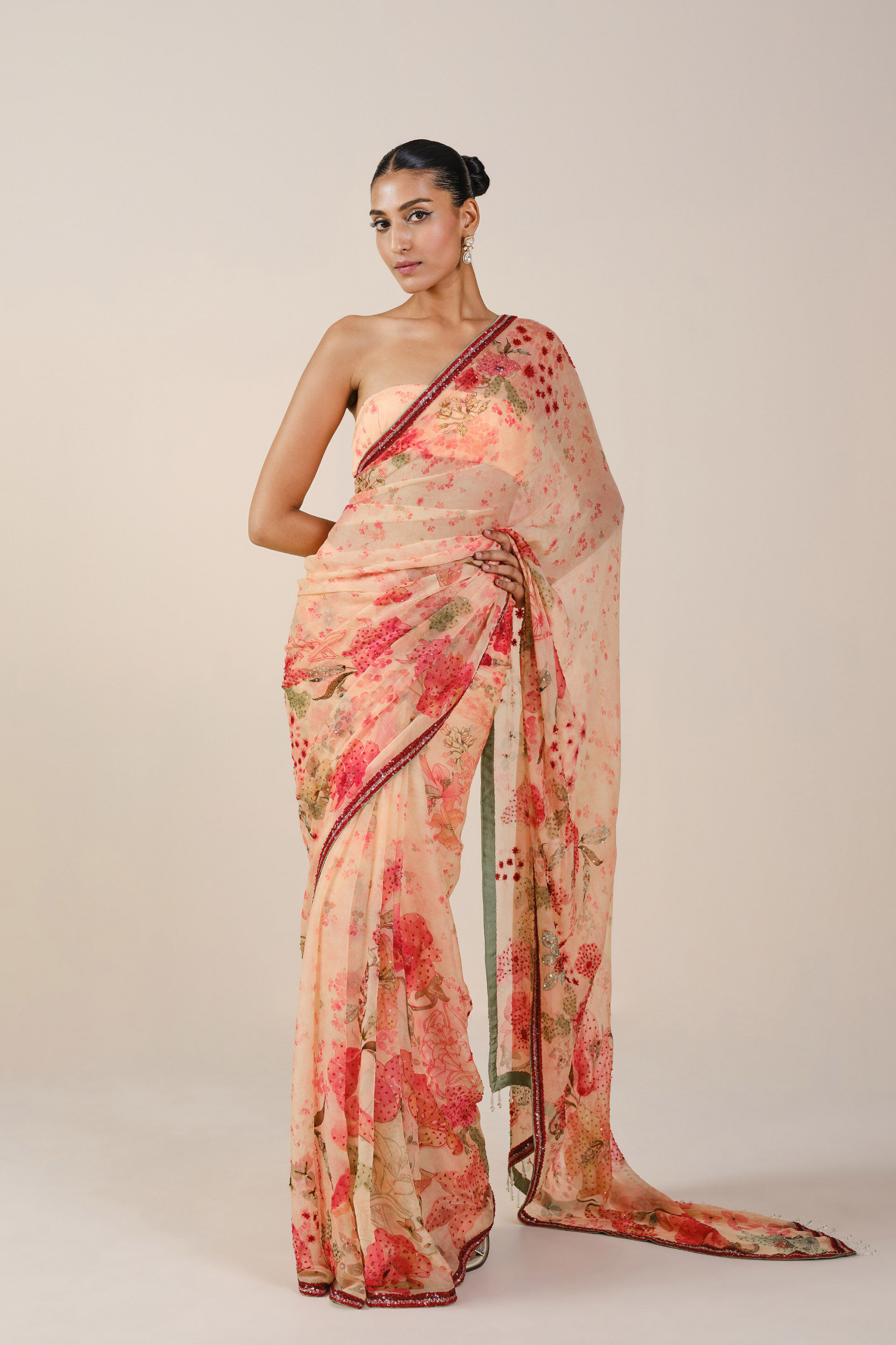 Efron Saree - Blush