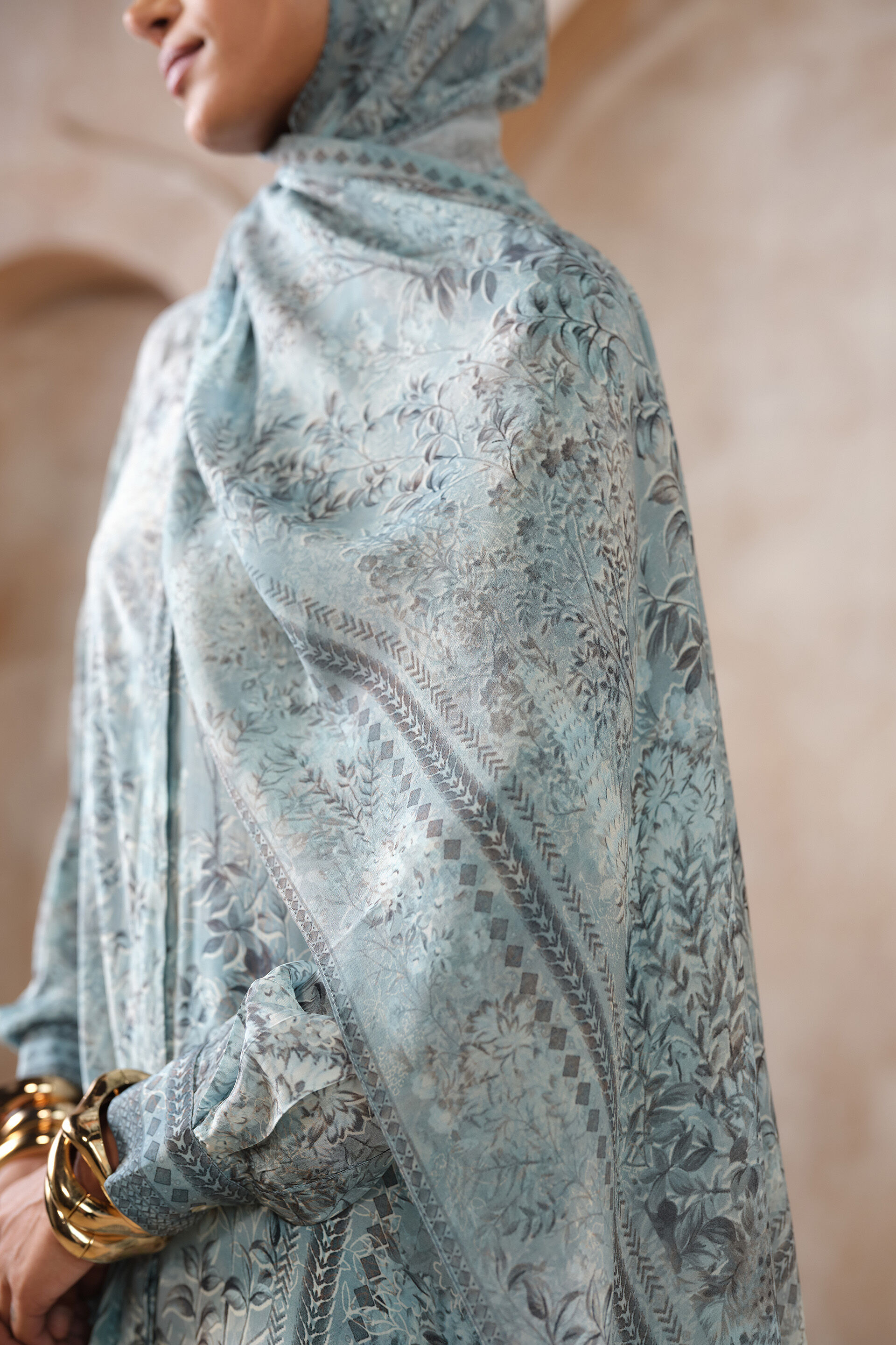 Irmak Stole - Powder Blue