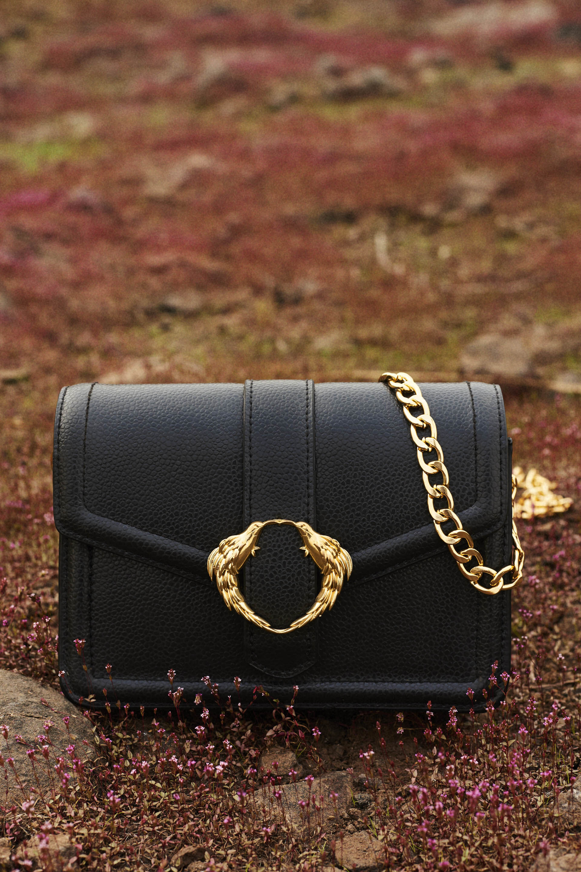 Birds Of A Feather Crossbody Bag - Nocturnal Black