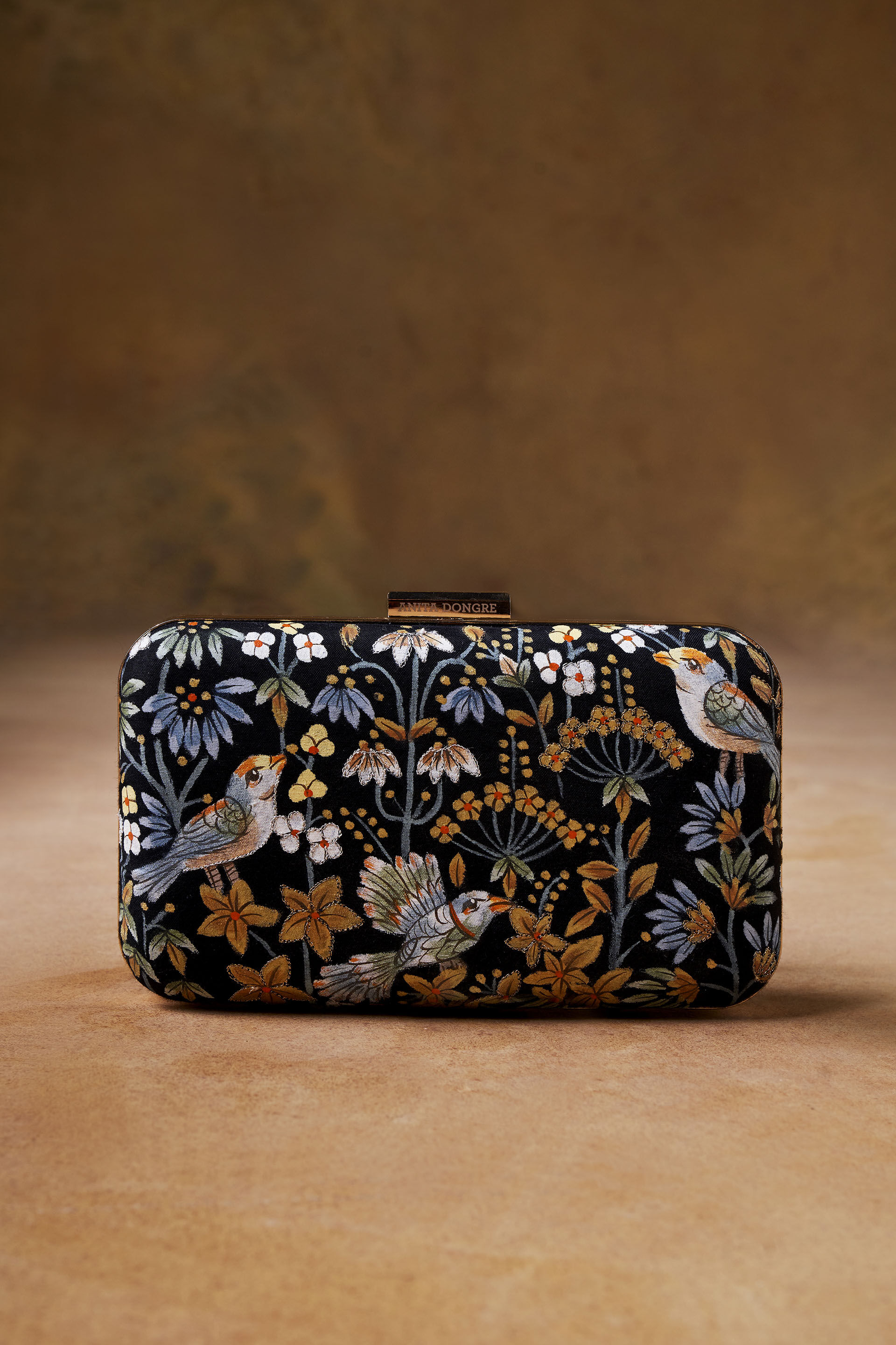 Pichhwai Clutch - Nightingale Black