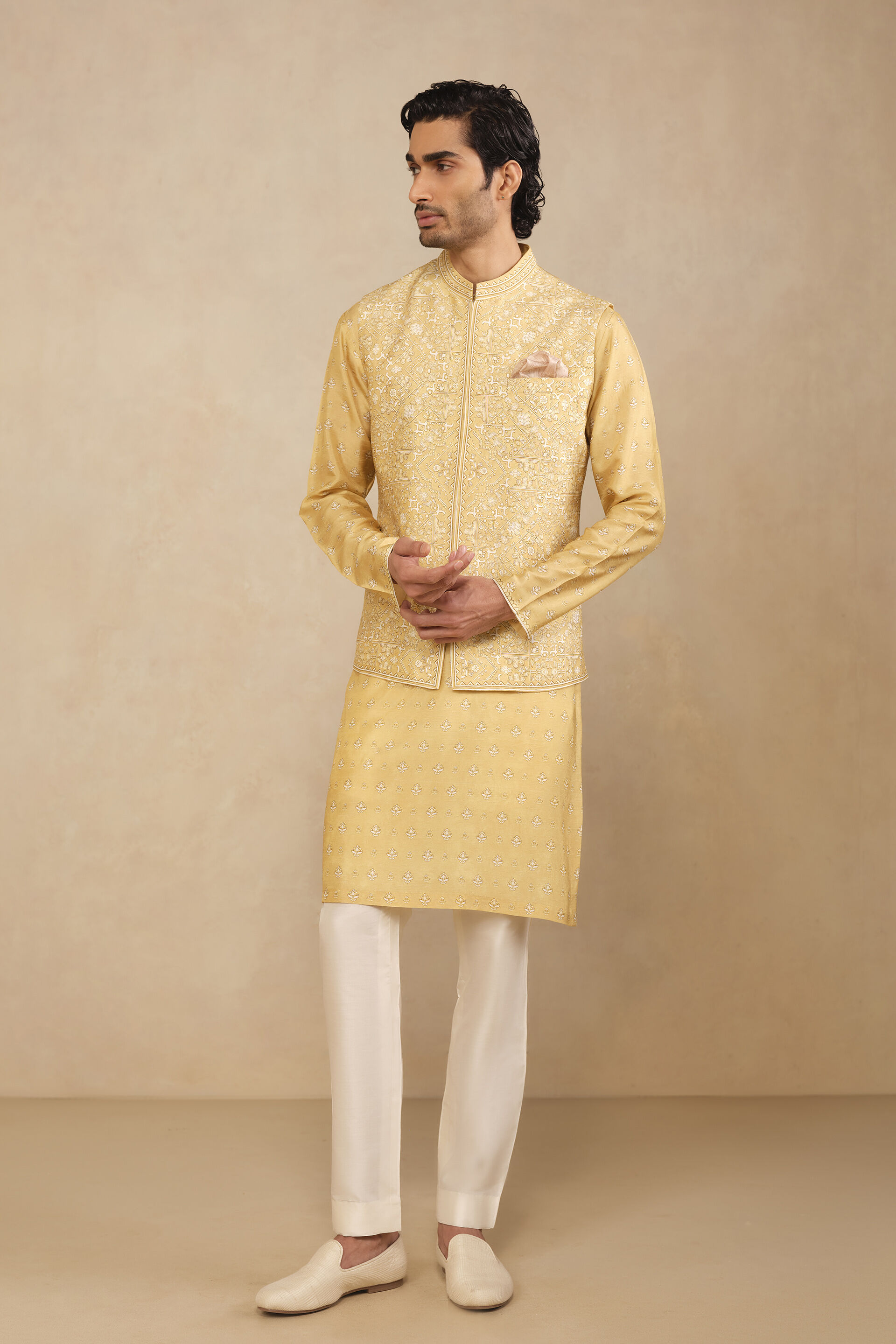 Taran Nehru Jacket - Mustard