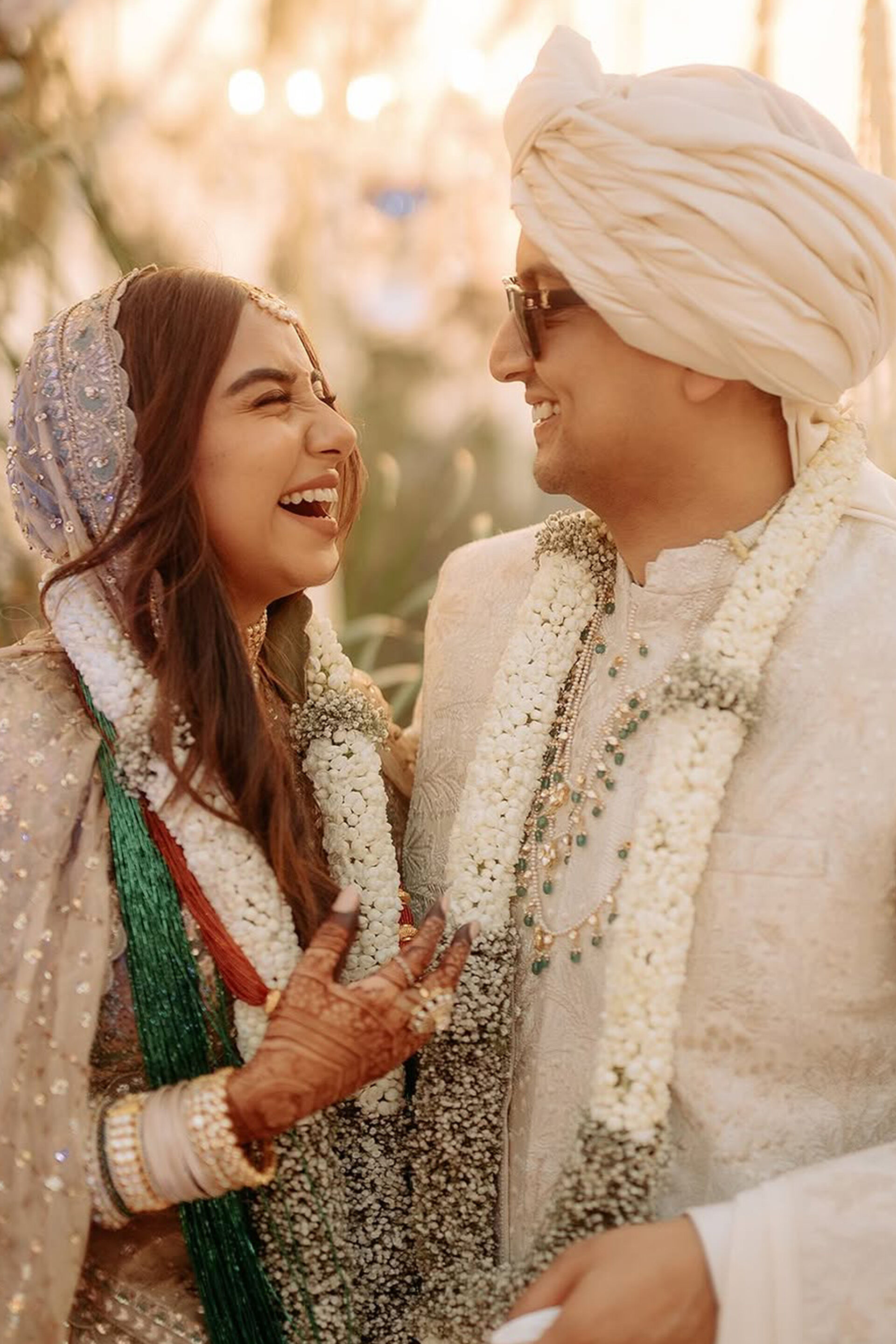 Flowers of Mist Hand-embroidered Silk Sherwani - Ivory, , image 5