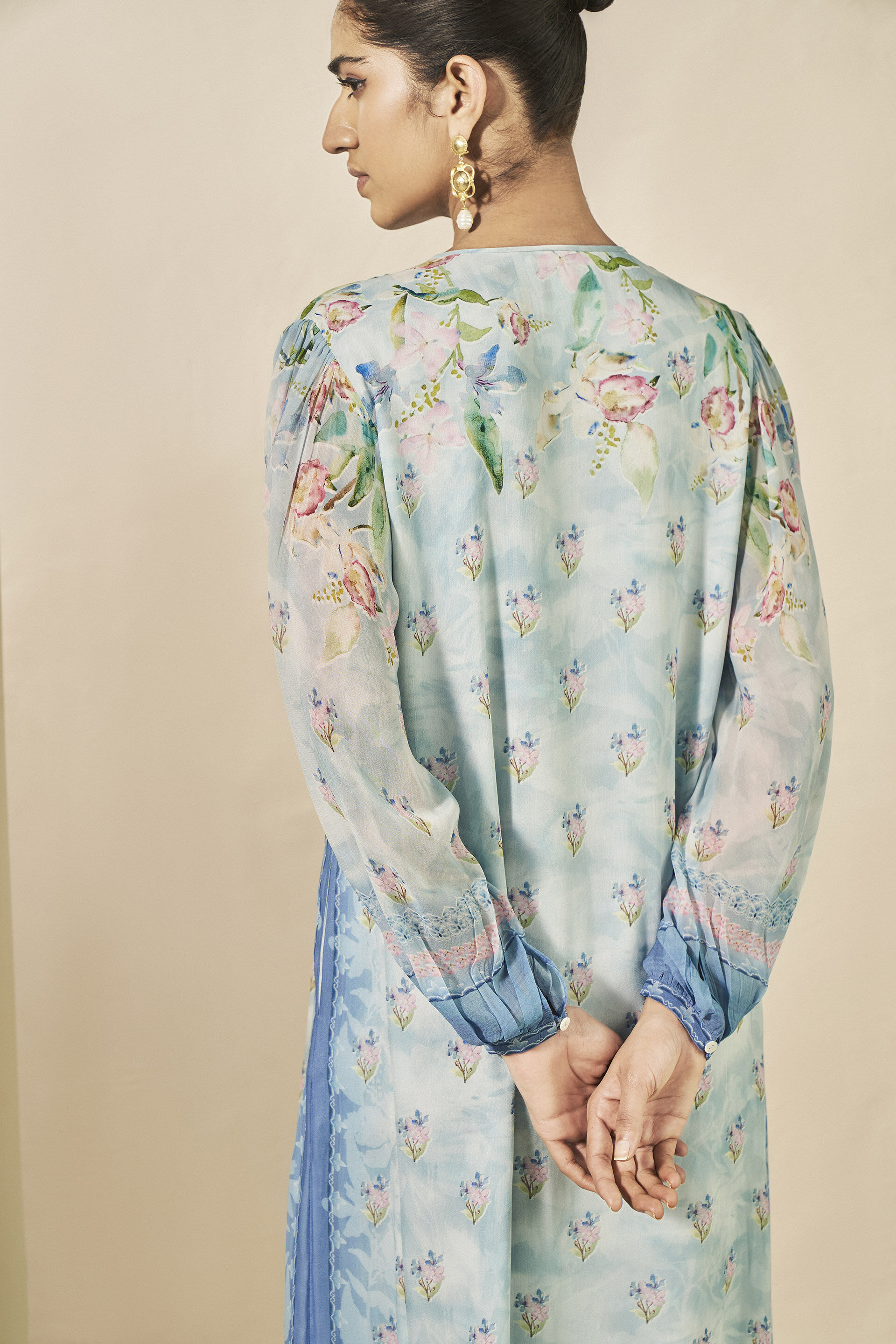Dayflower Kaftan - Blue, Blue, image 5