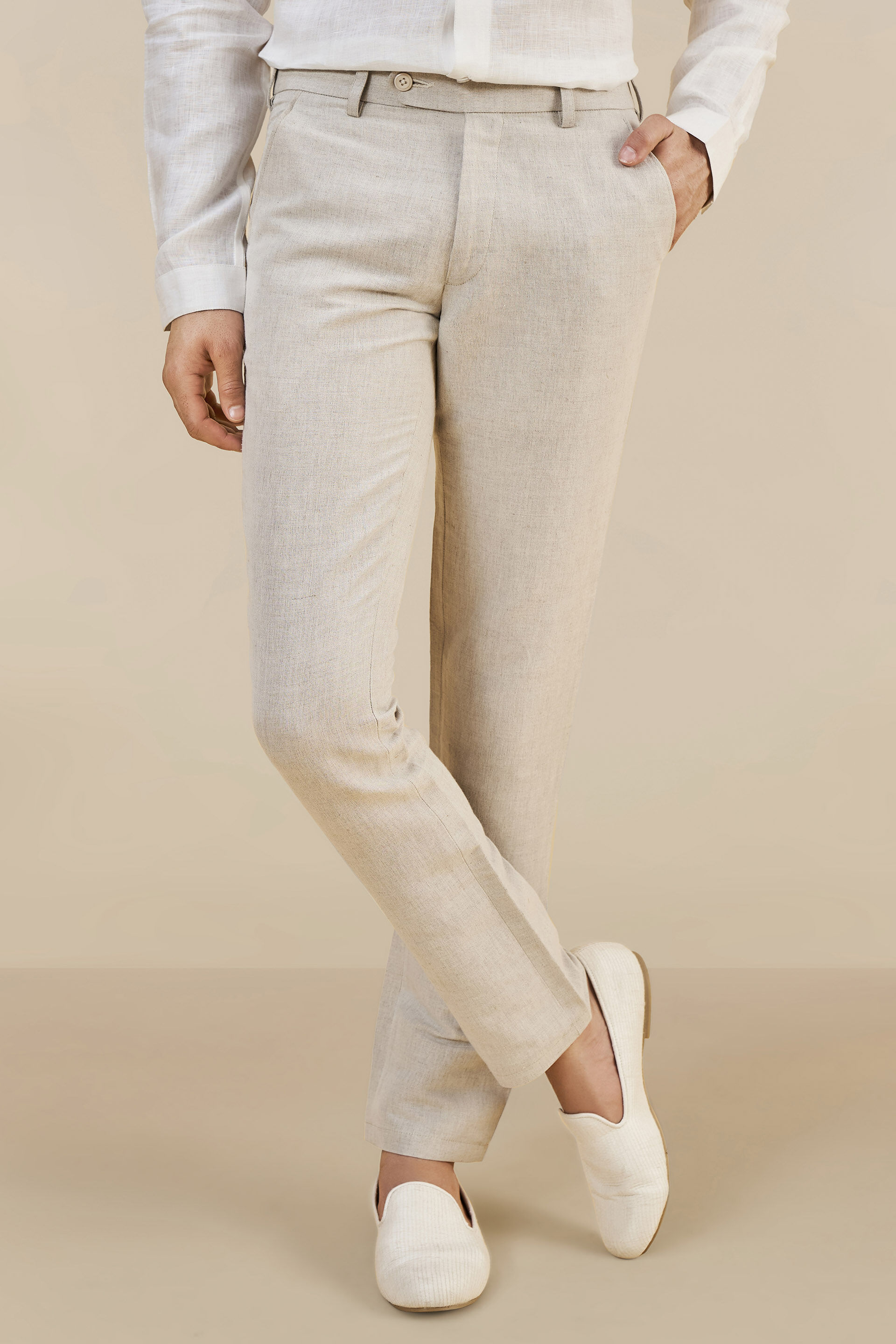 Natural Linen Trousers