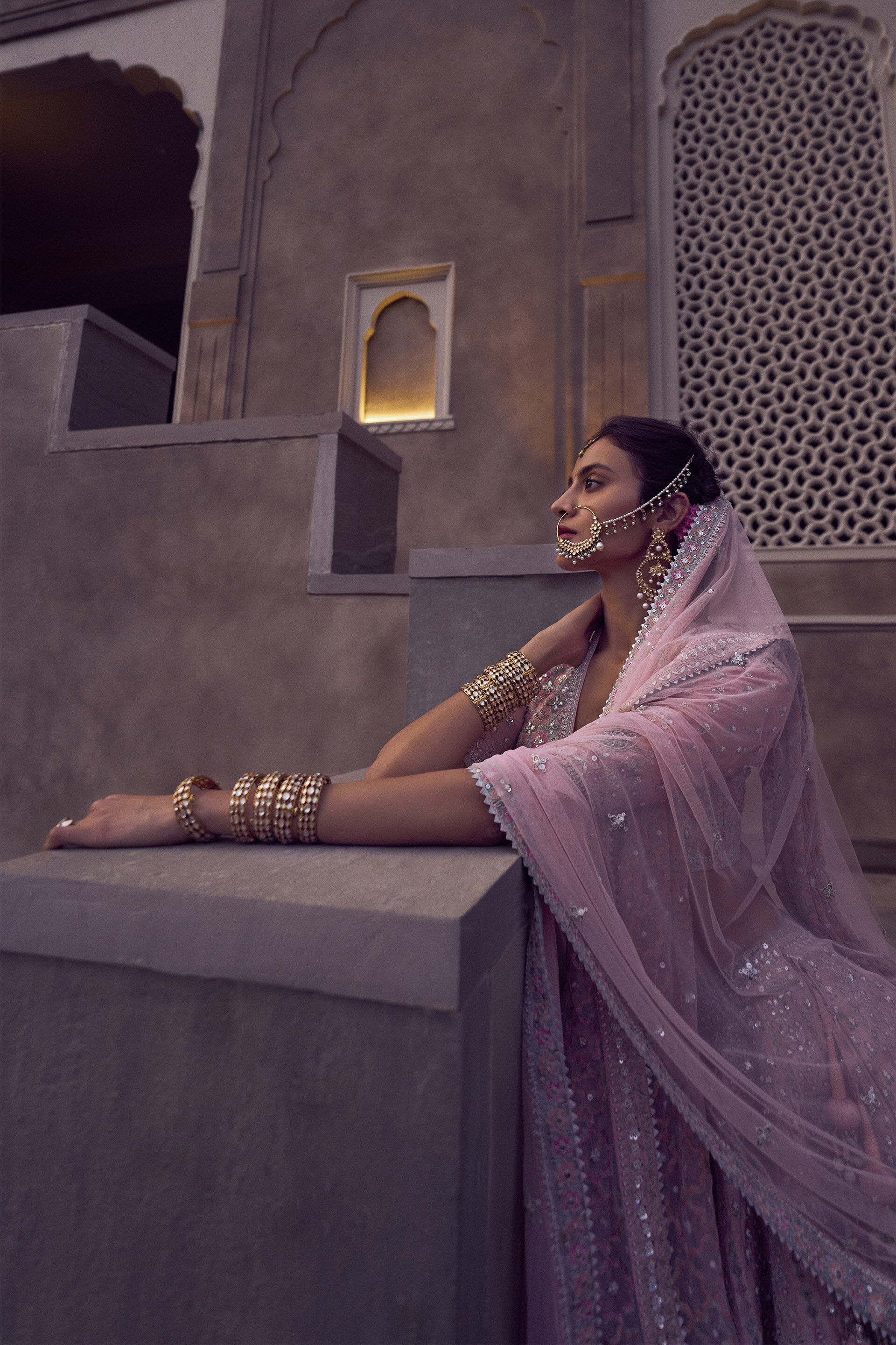 Ishtar Lehenga - Blush, , image 2