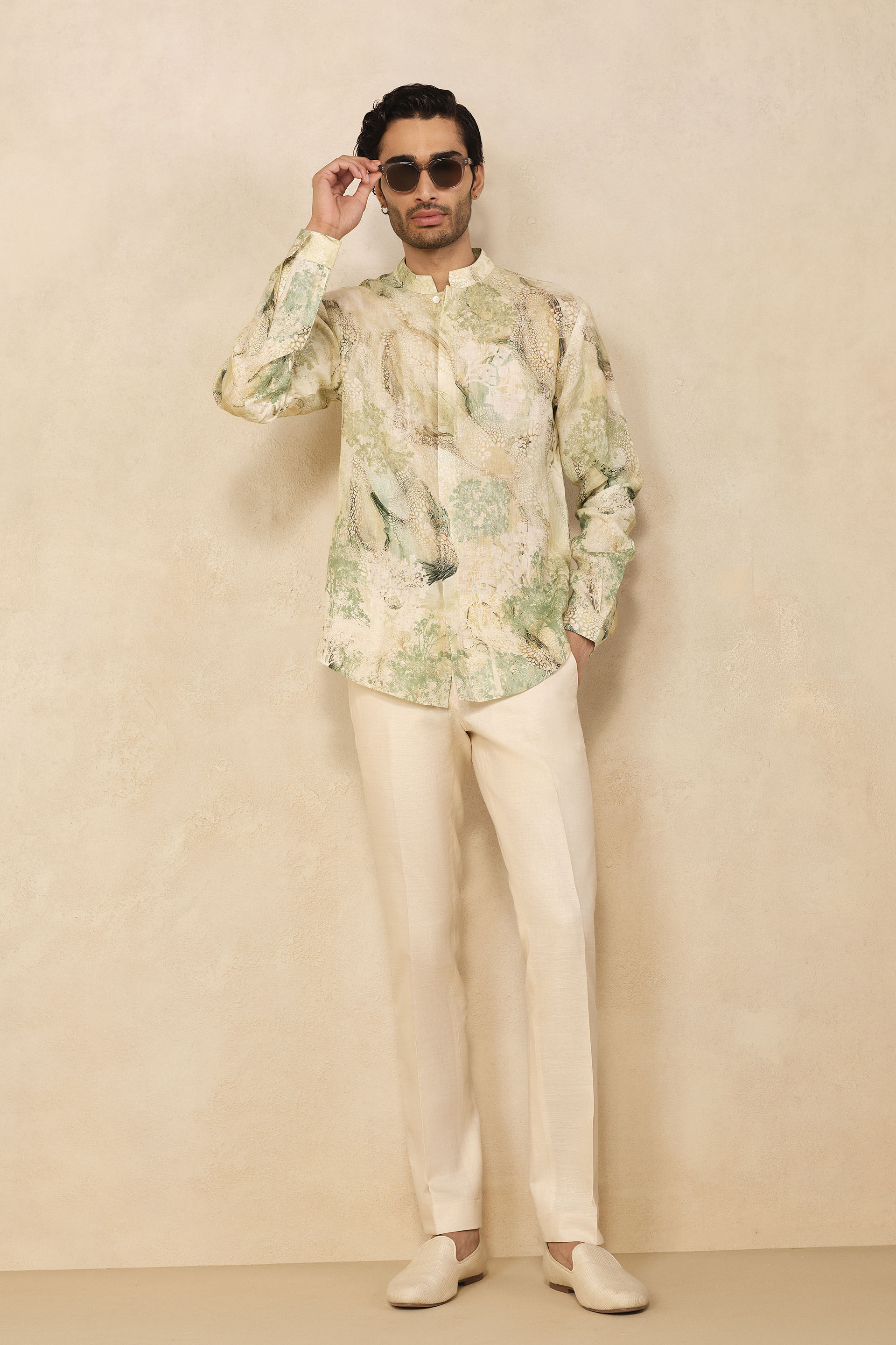 Yashas Linen Shirt - Sage