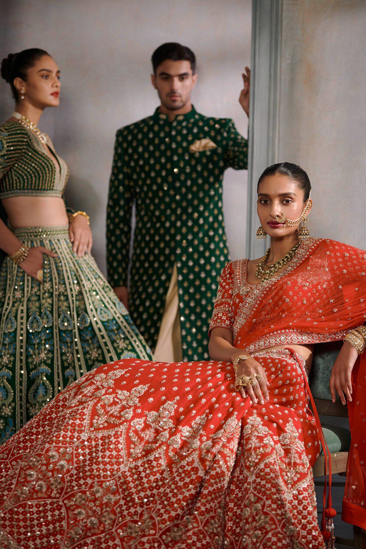 5 - Sitashi Lehenga Set &ndash; Red, image 5