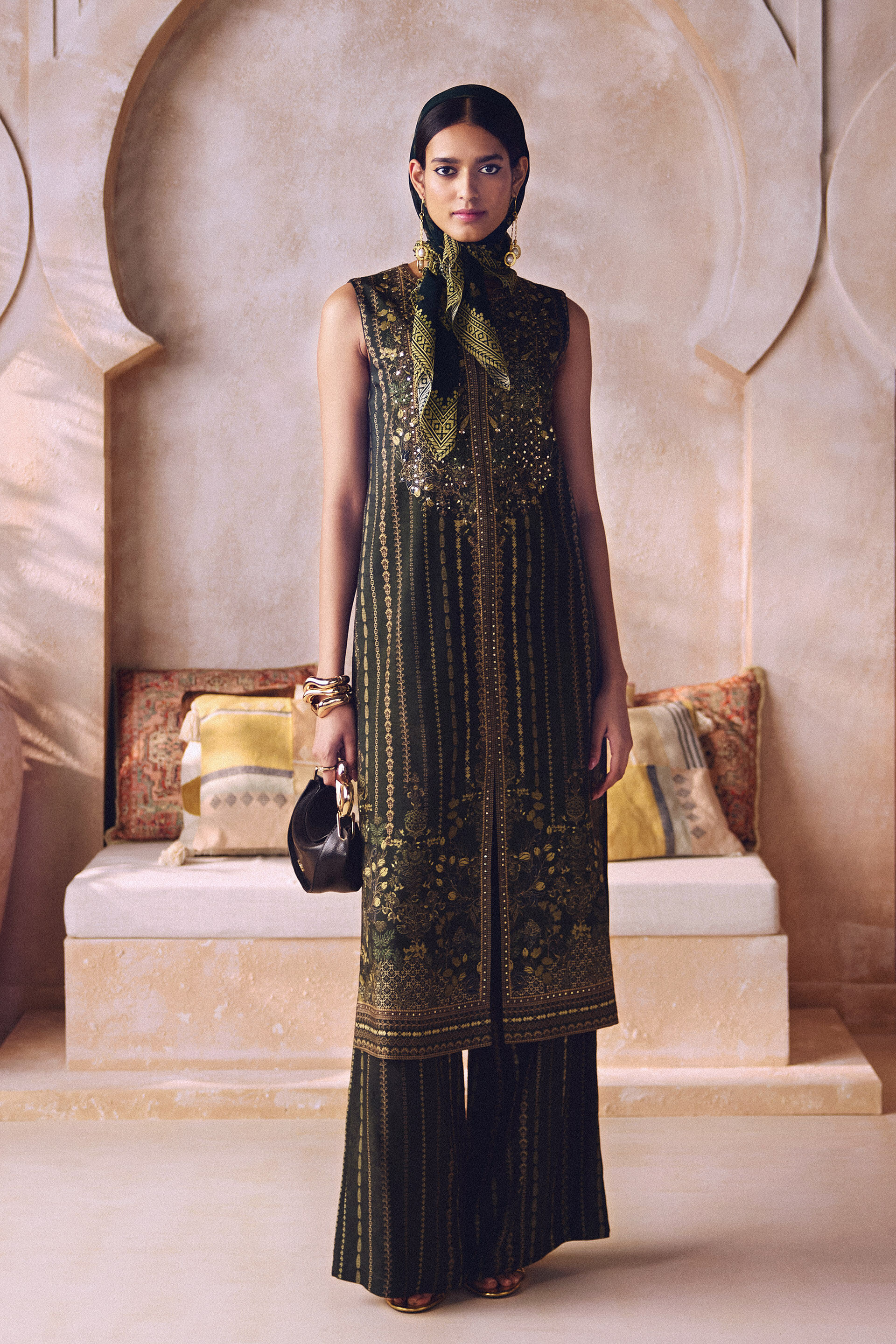 Araza Jacket Set - Green