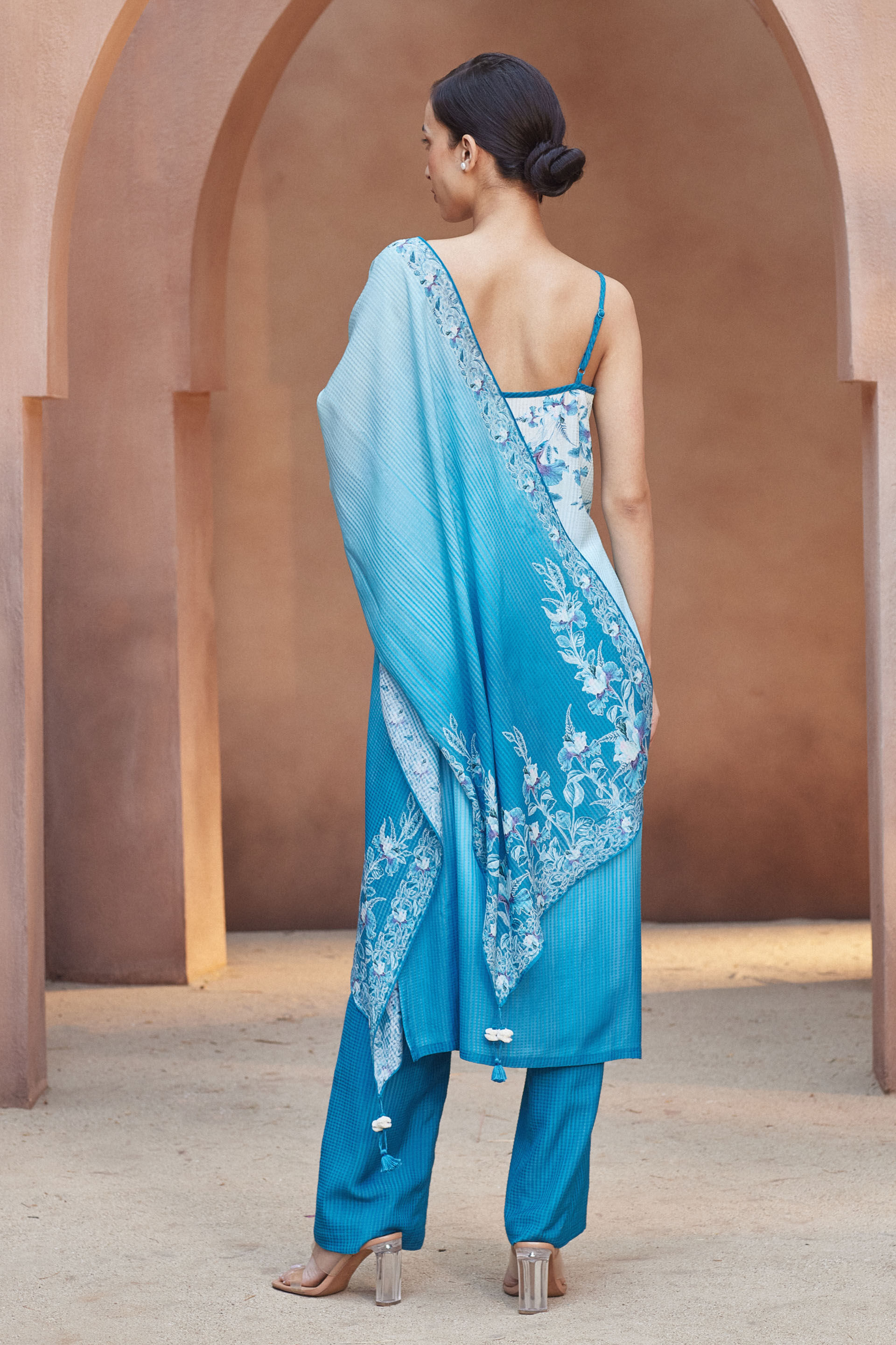Alani Dupatta - Blue, Blue, image 4