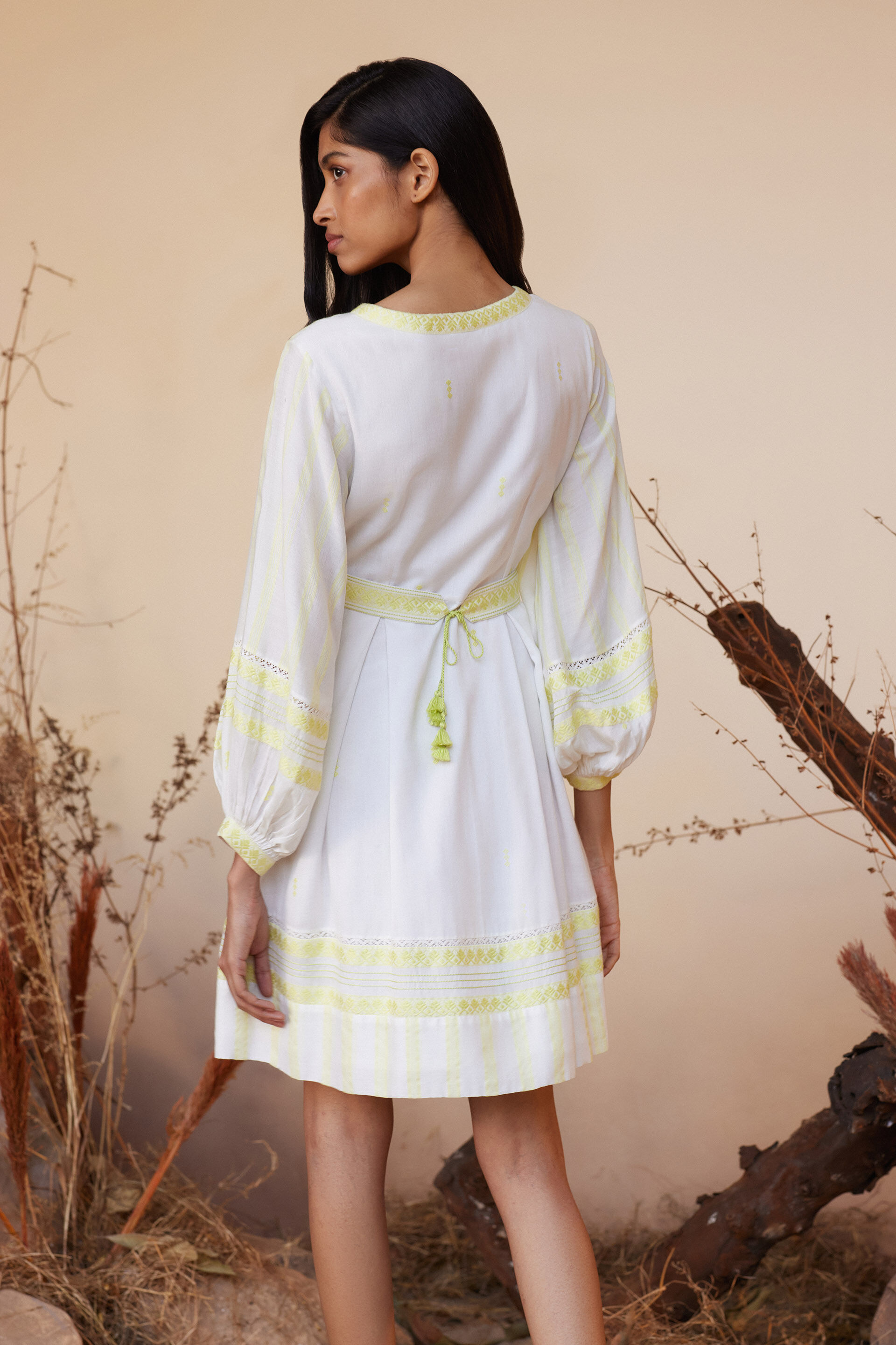 Umika Dress - Lime, Lime, image 5