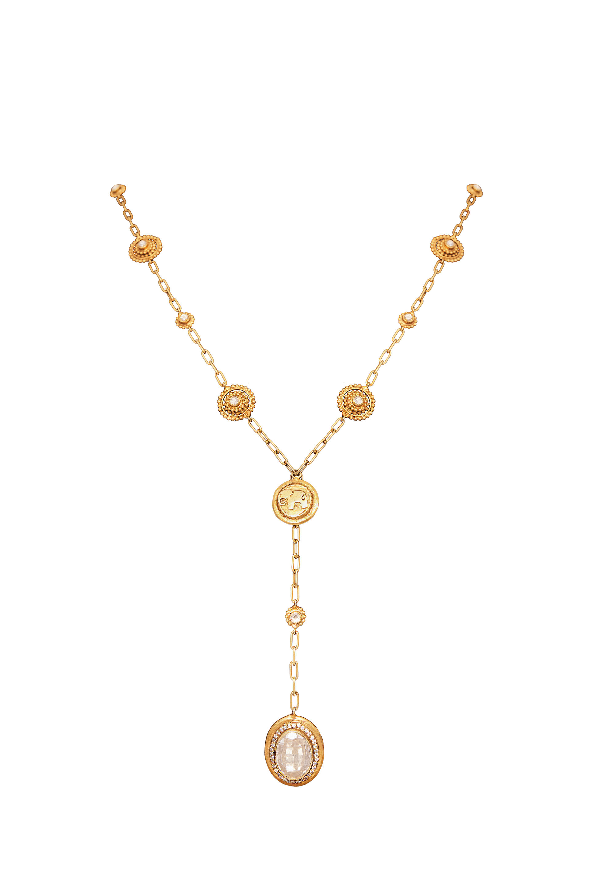 The Haathi Icon Drop Necklace, , image 1