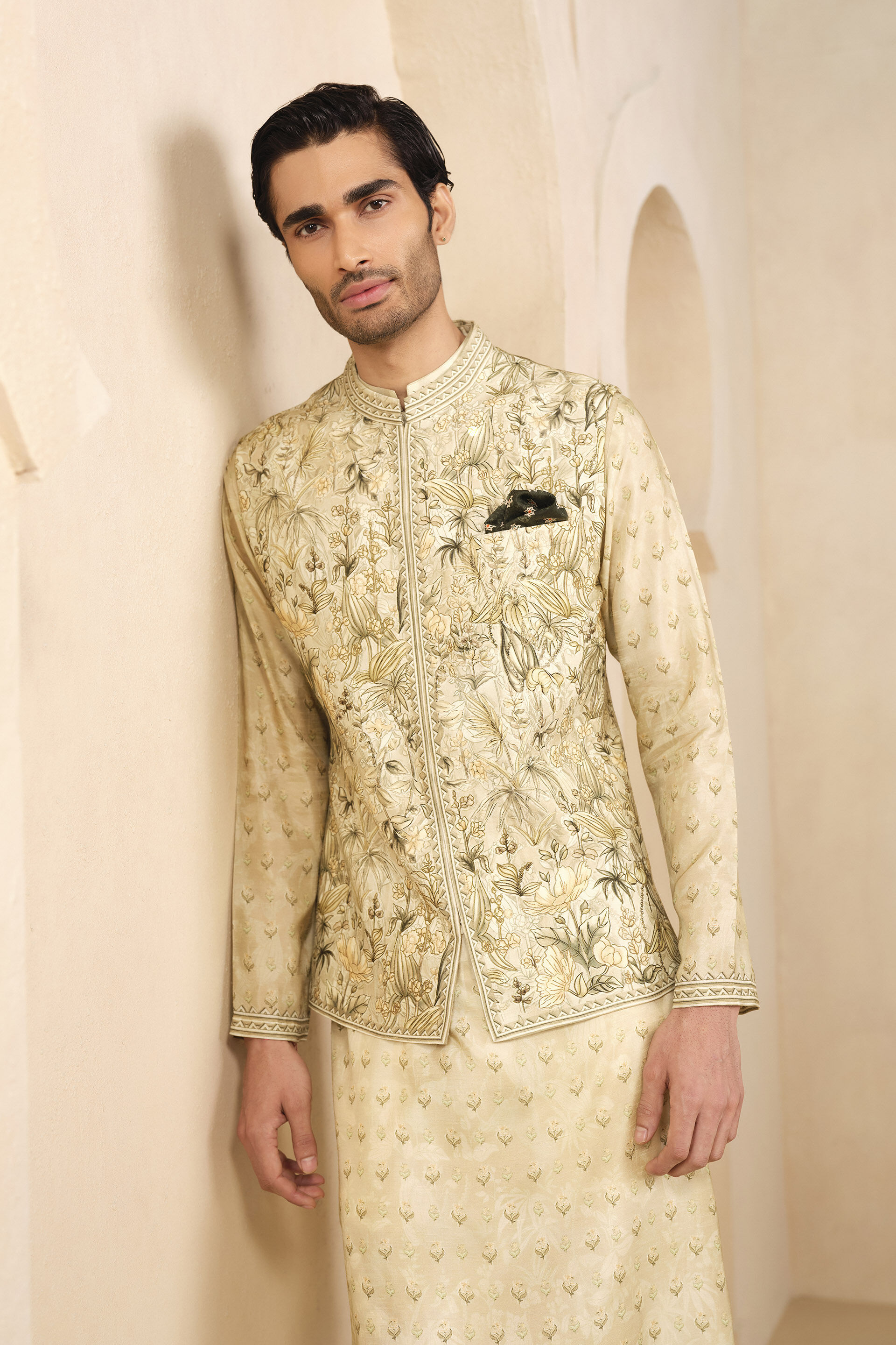 Abjit Nehru Jacket - Sage, Sage, image 4