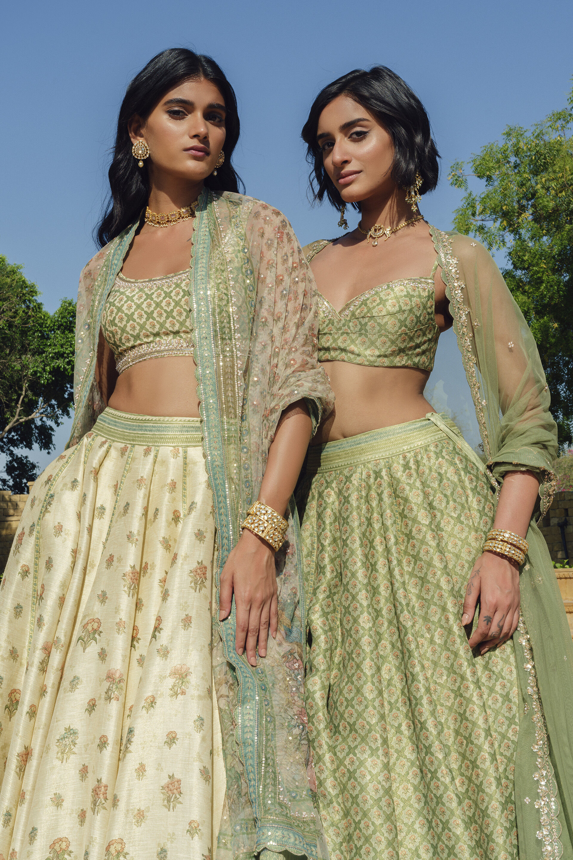 Fareeha Lehenga Set - Ivory, Ivory, image 6