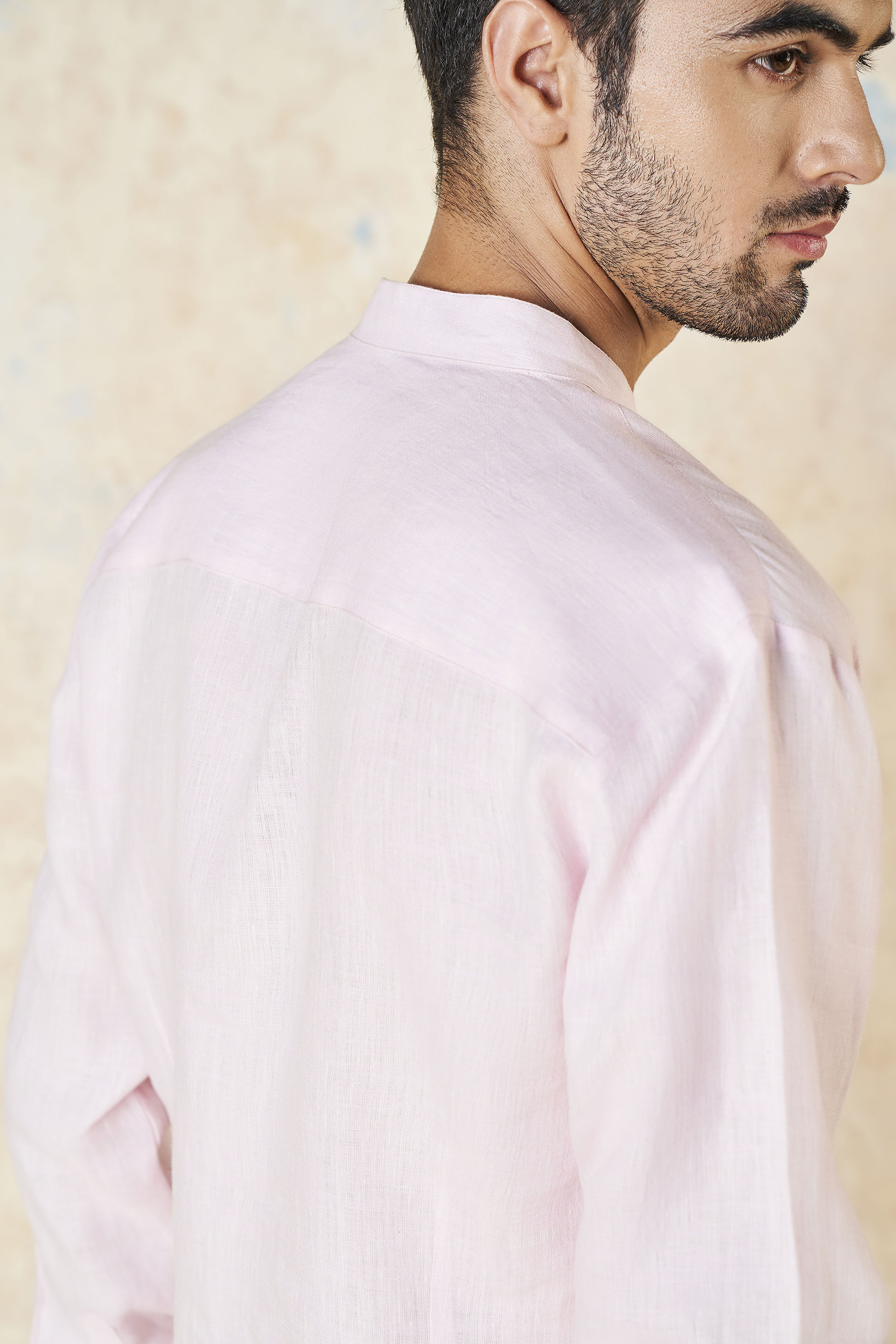 Anant Linen Shirt - Pink, Pink, image 8