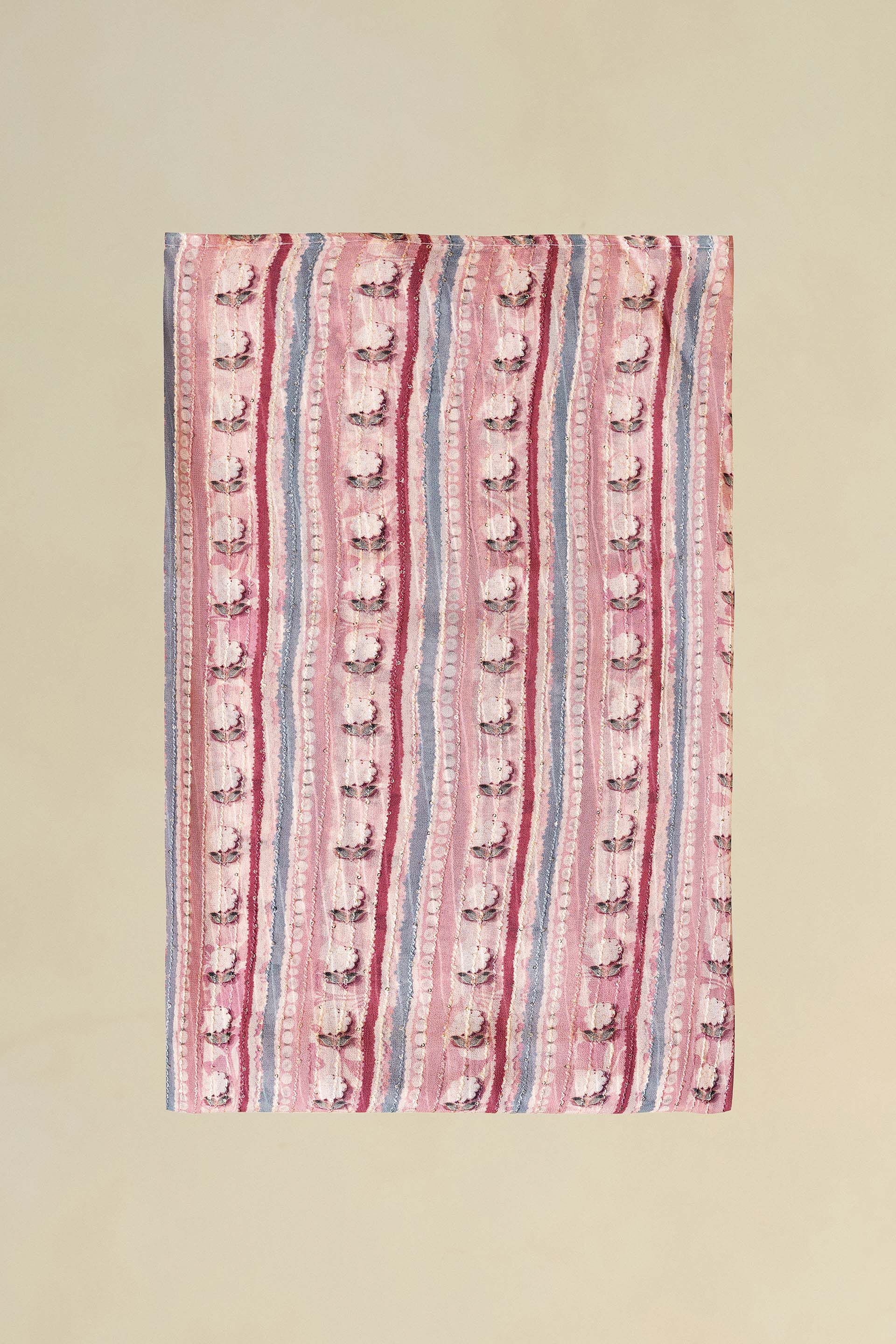 Fernanda Chiffon Saree - Blush, Blush, image 6