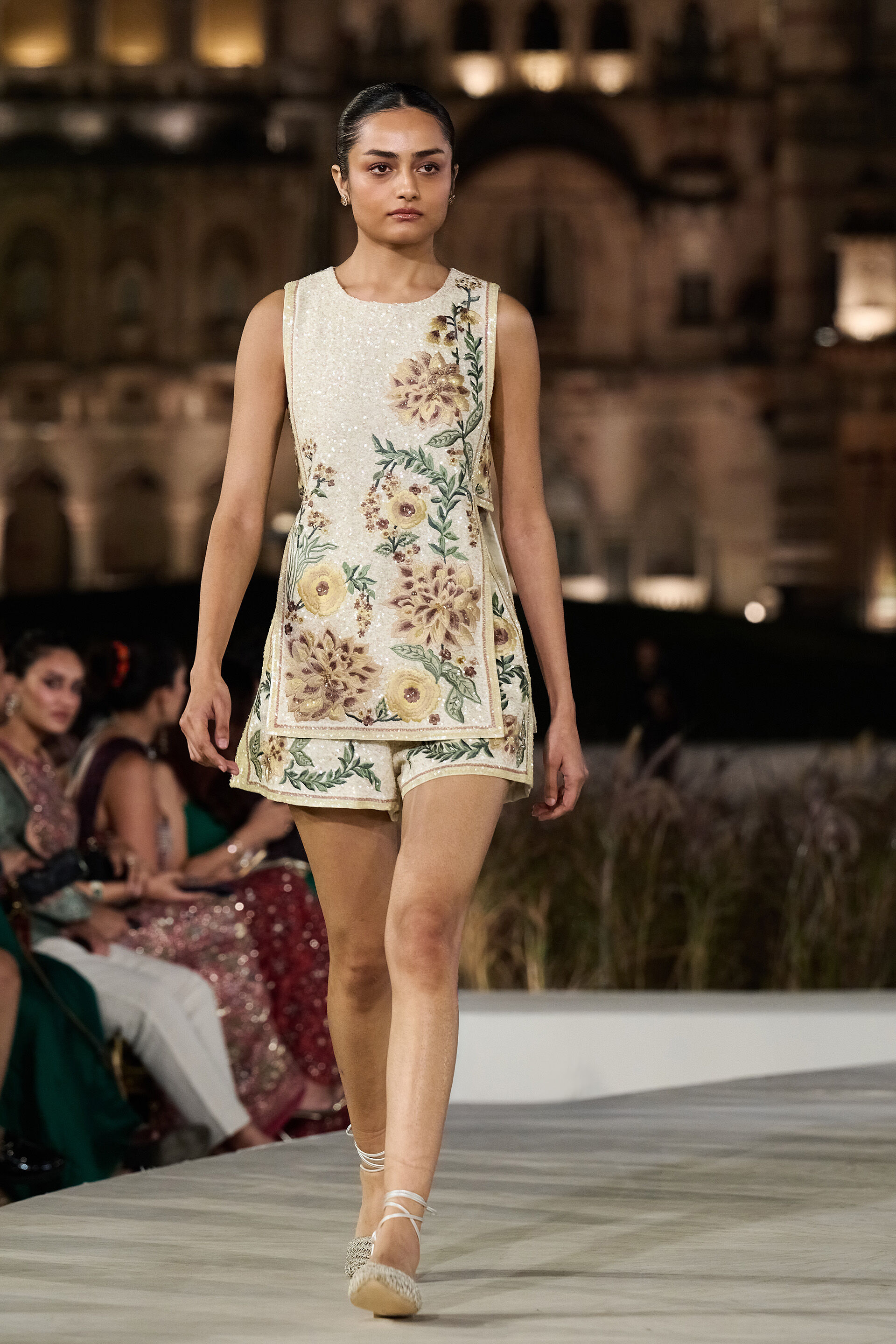 Meadowfern Embroidered Co-ord - Ivory, Ivory, image 1