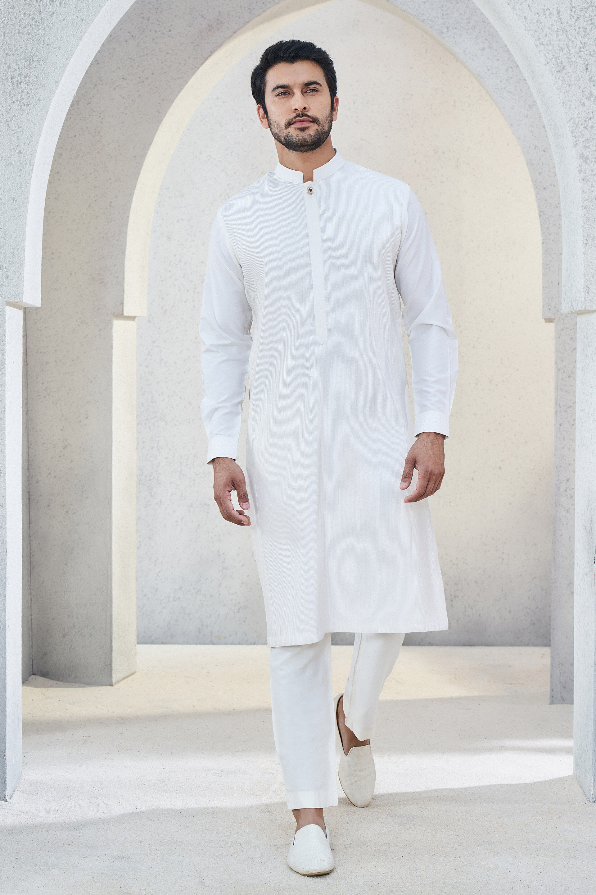 Affan Kurta - Off White, Off White, image 1