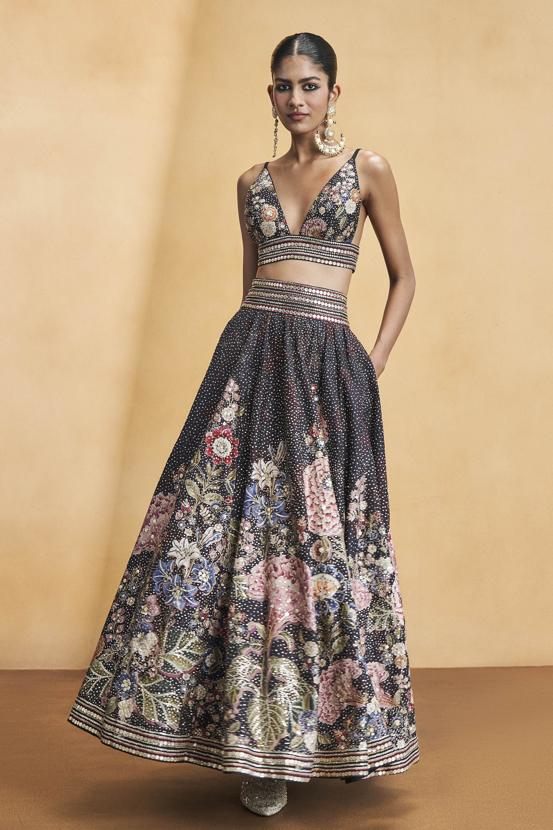 Life Of The Nightforest Skirt Set - Black