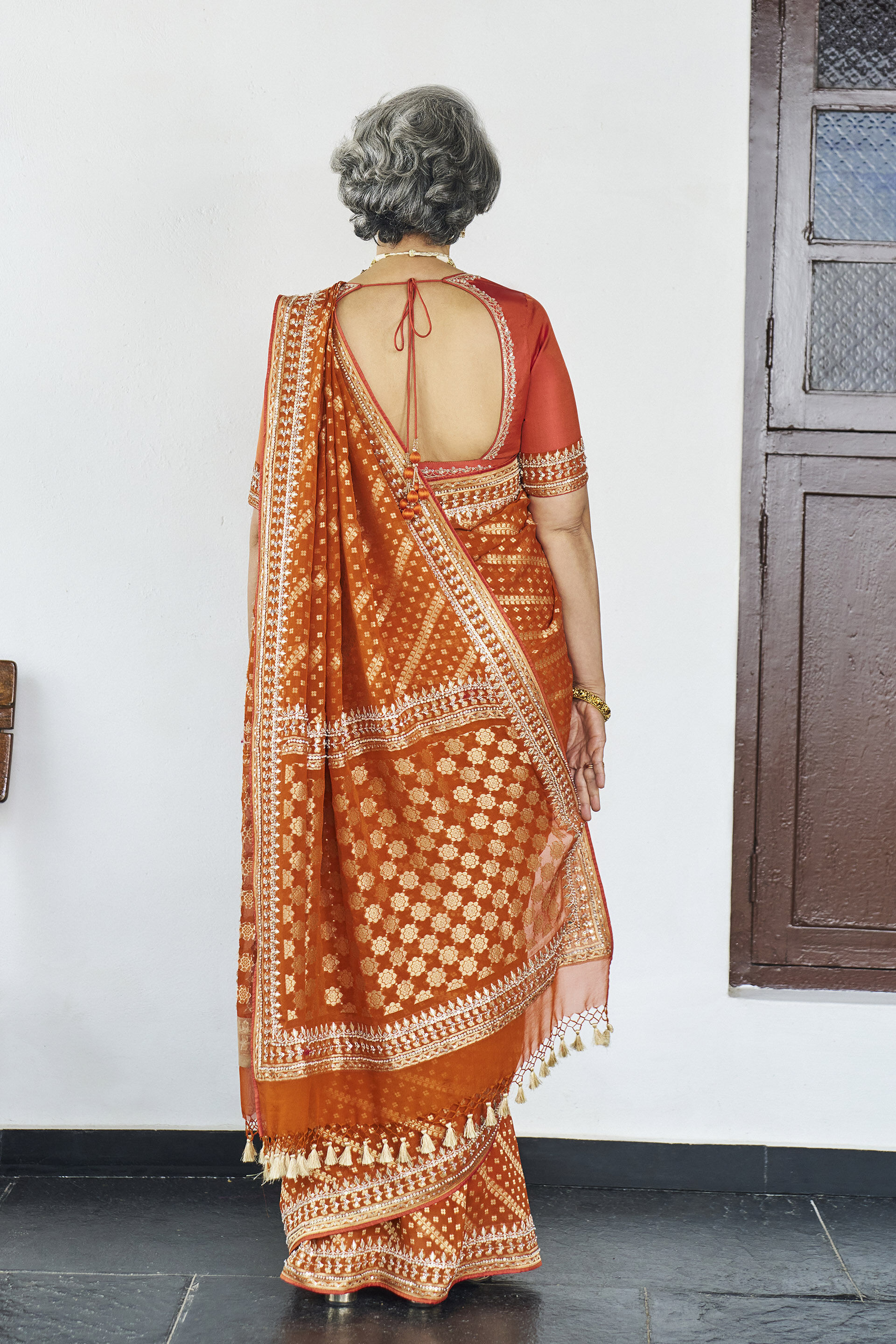 Dulaar Benarasi Silk Saree - Orange