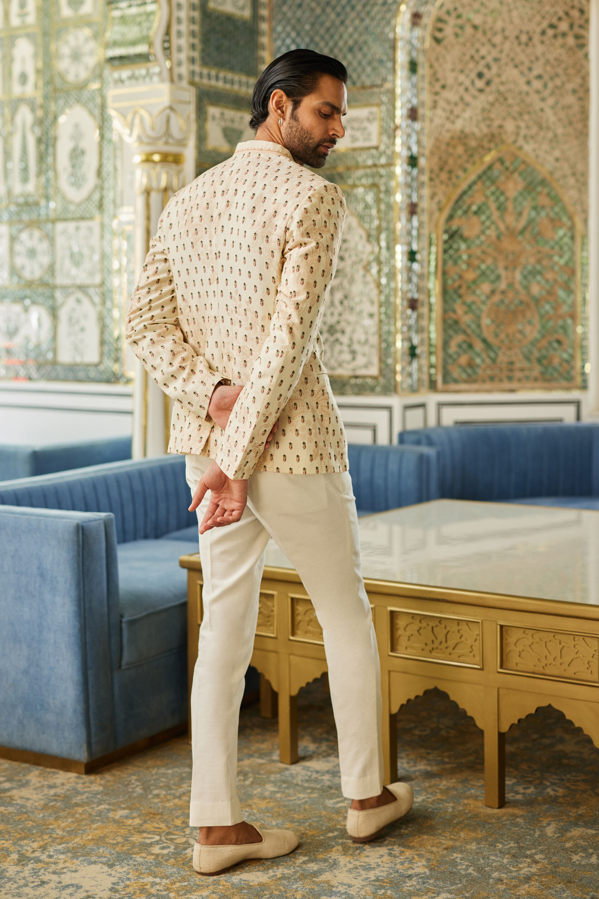 Eshan Silk Bandhagala - Ivory