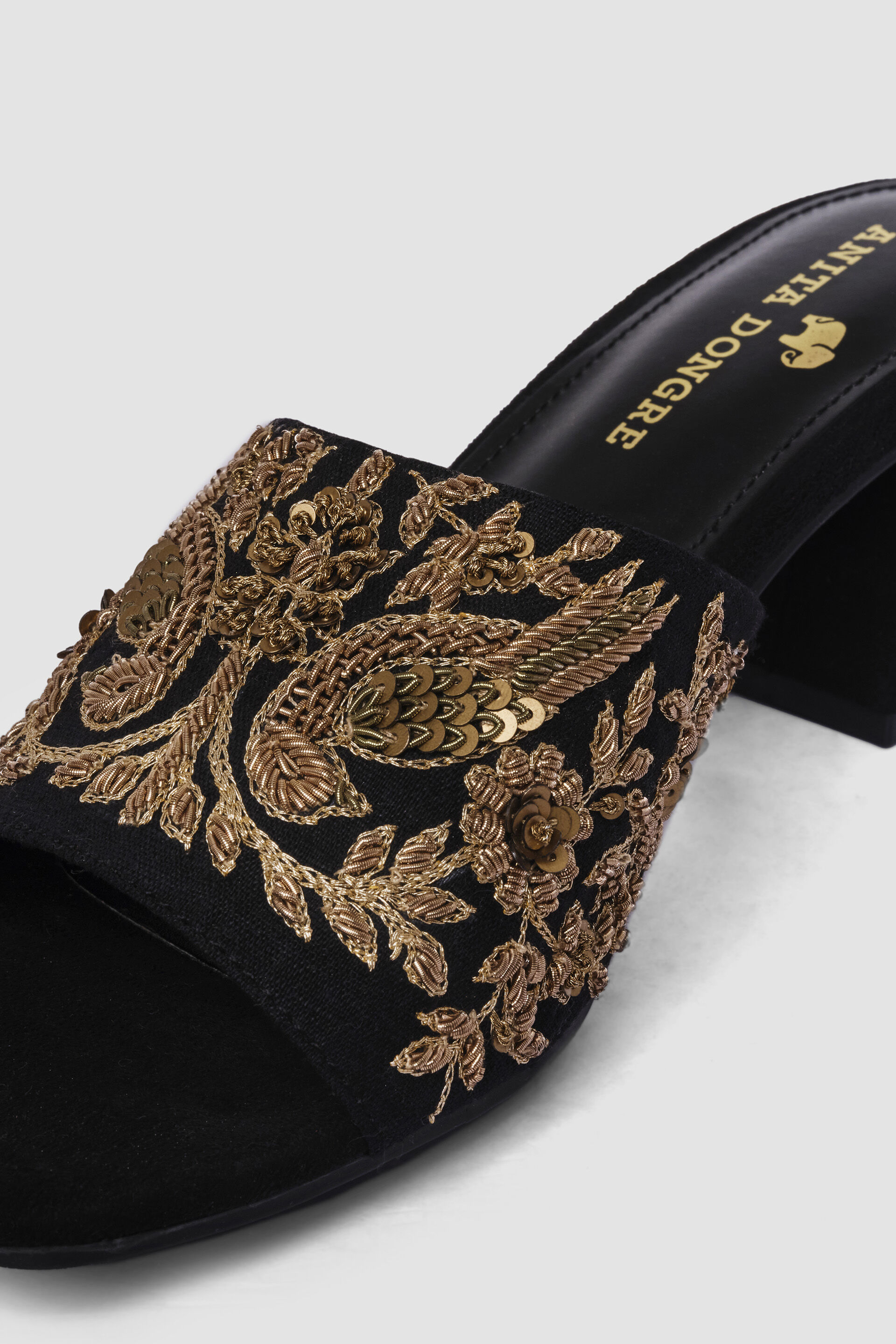 Kabini Hand-embroidered Heels - Black, Black, image 4