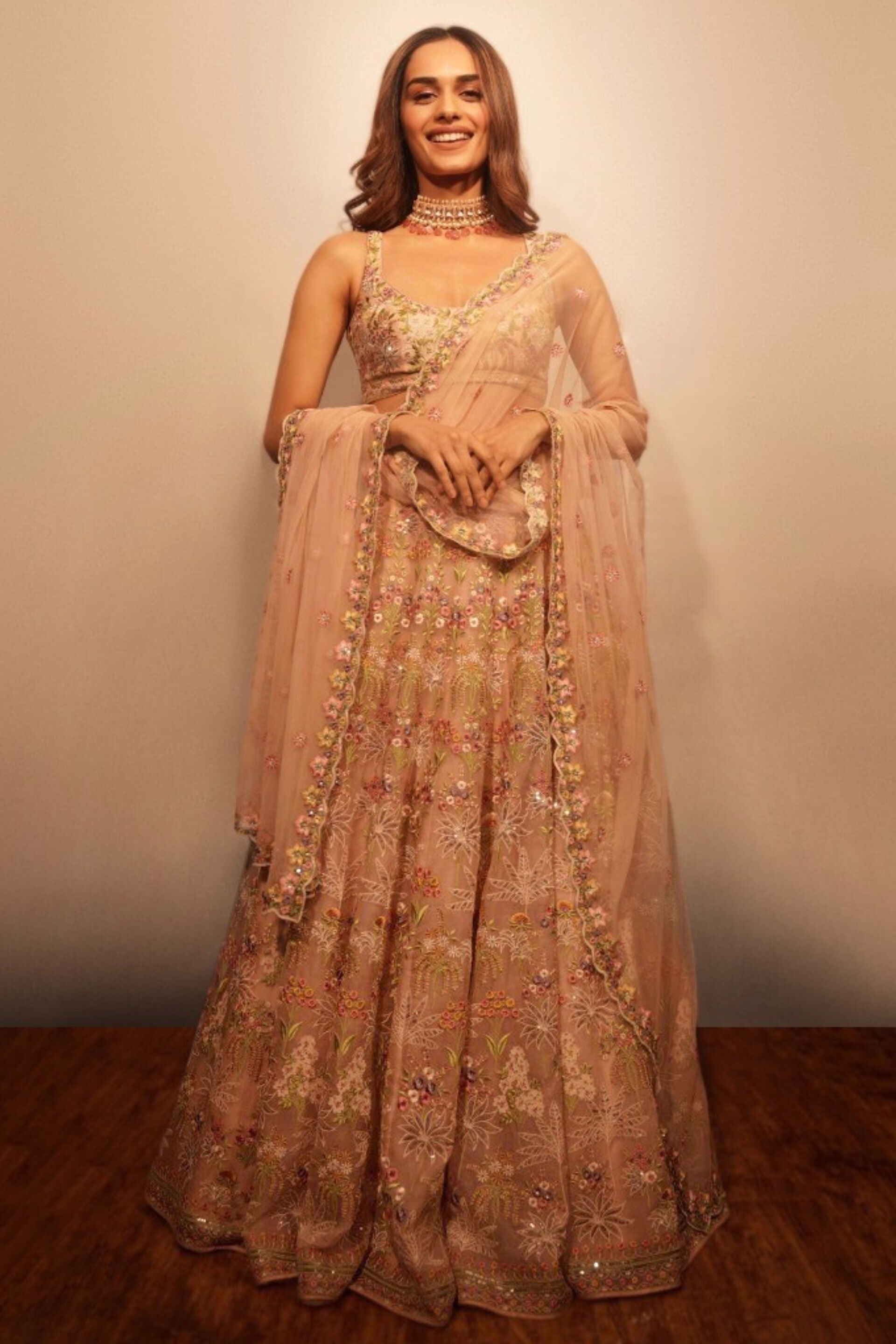 Butterfly Blush Lehenga Set - Blush, , image 1