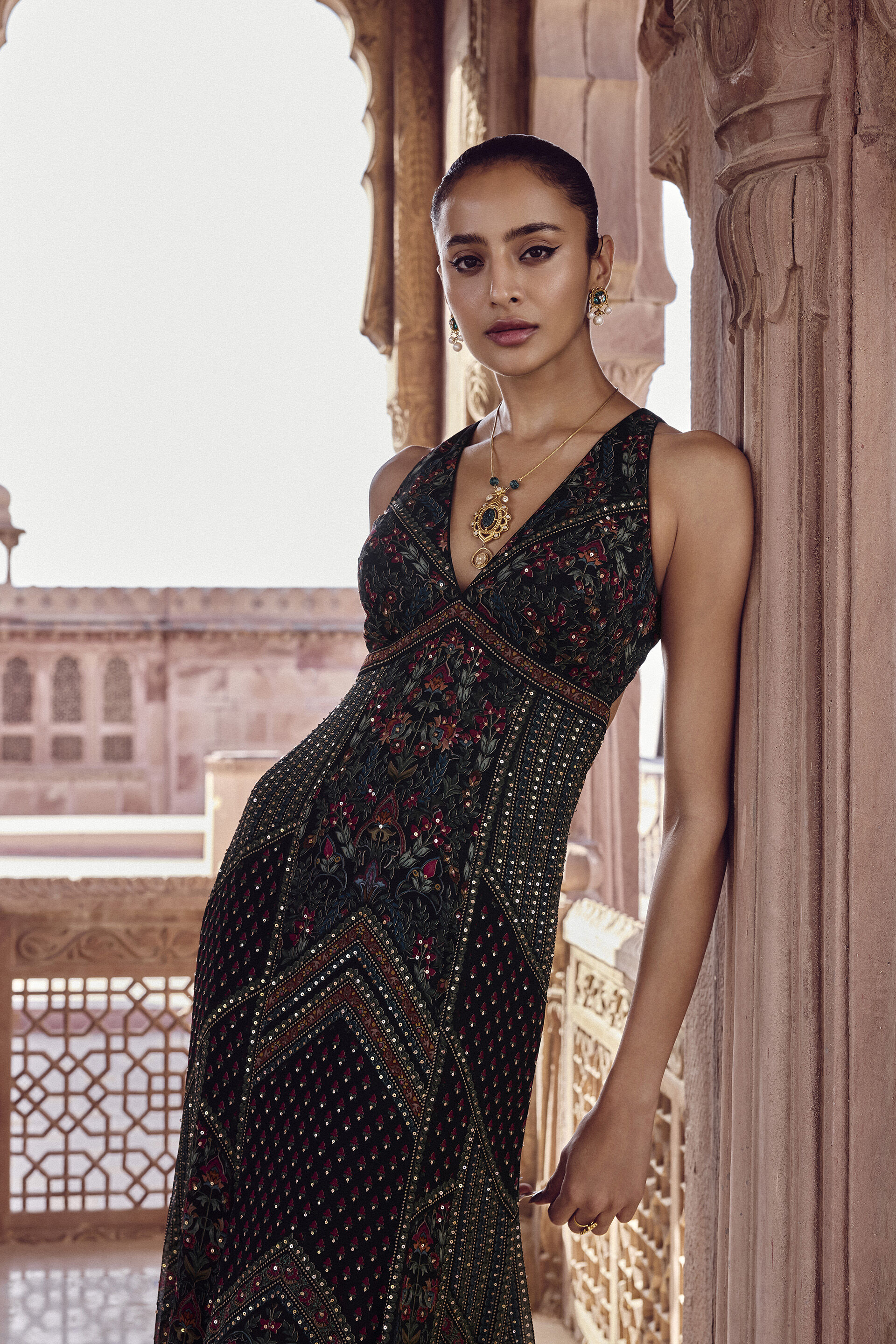 Nameera Gown - Black, Black, image 4