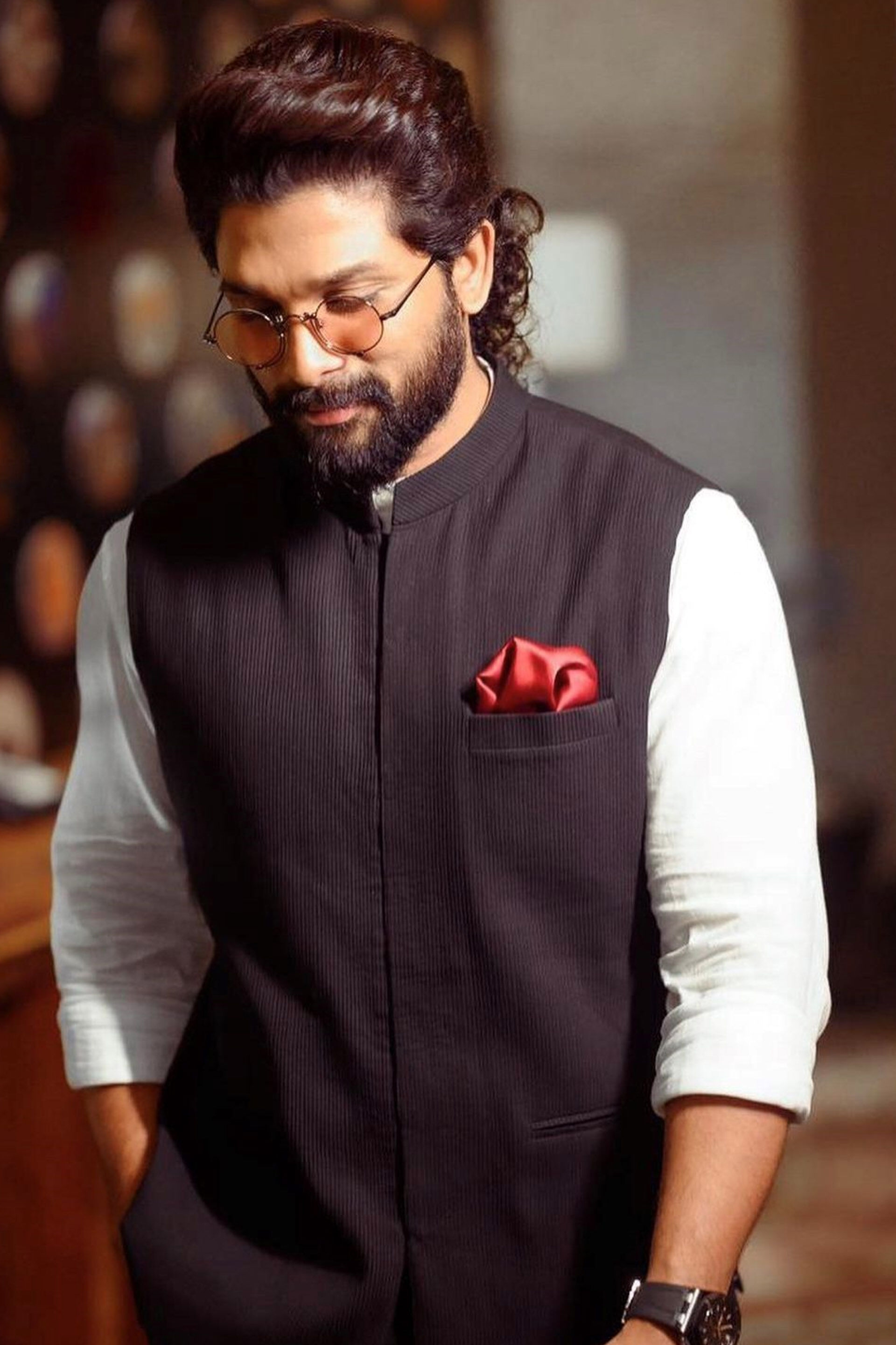 Akheel Nehru Jacket- Black, , image 2