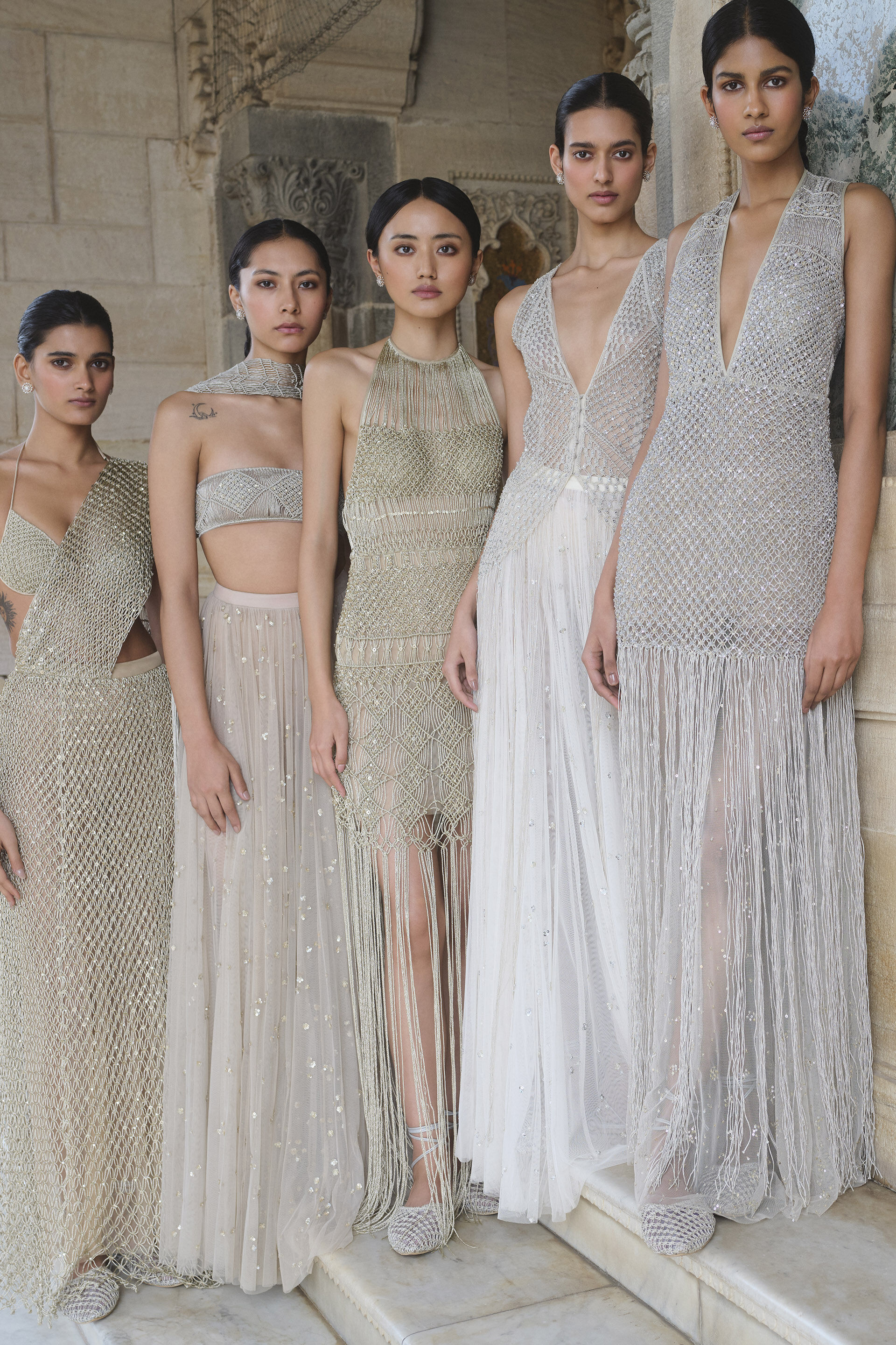 Dreamora Macrame Skirt Set - Silver, Silver, image 4