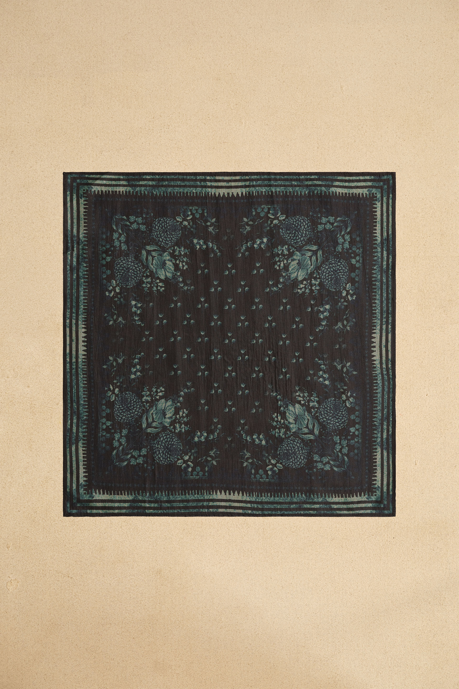 Rami Silk Pocket Square - Black