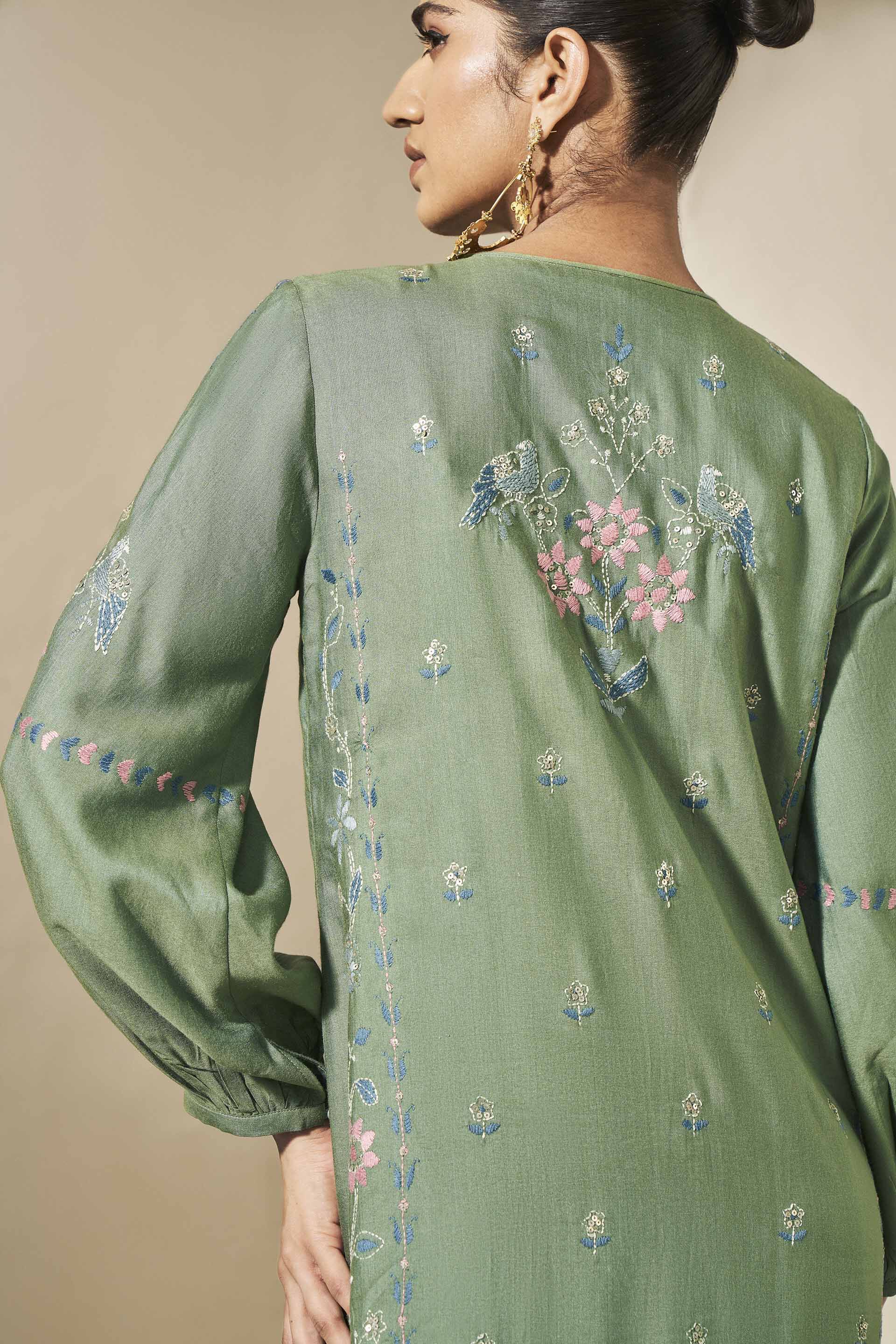 Cyrene Kaftan - Sage, Sage, image 5