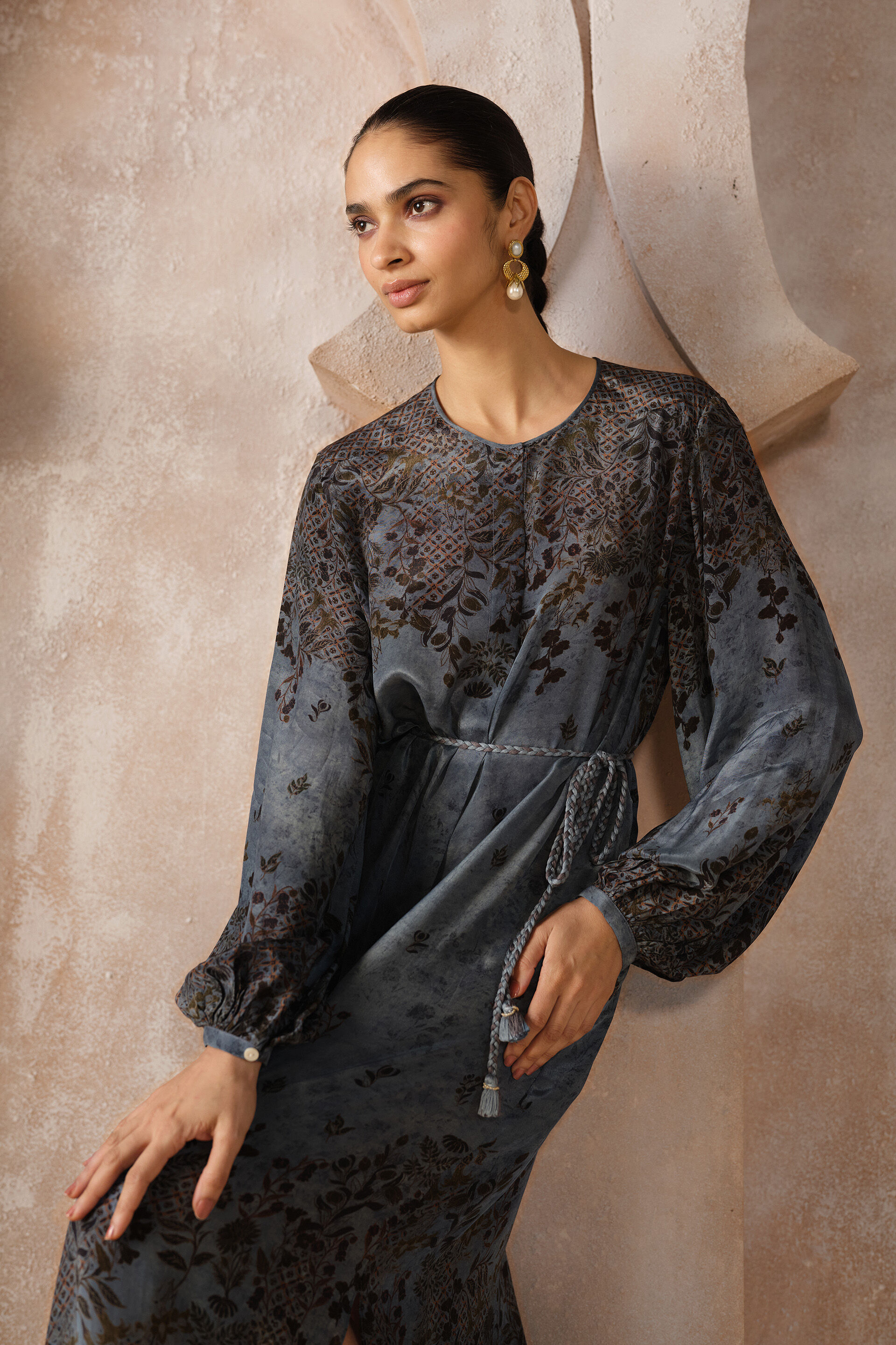 Jazal Dress - Blue, Blue, image 3