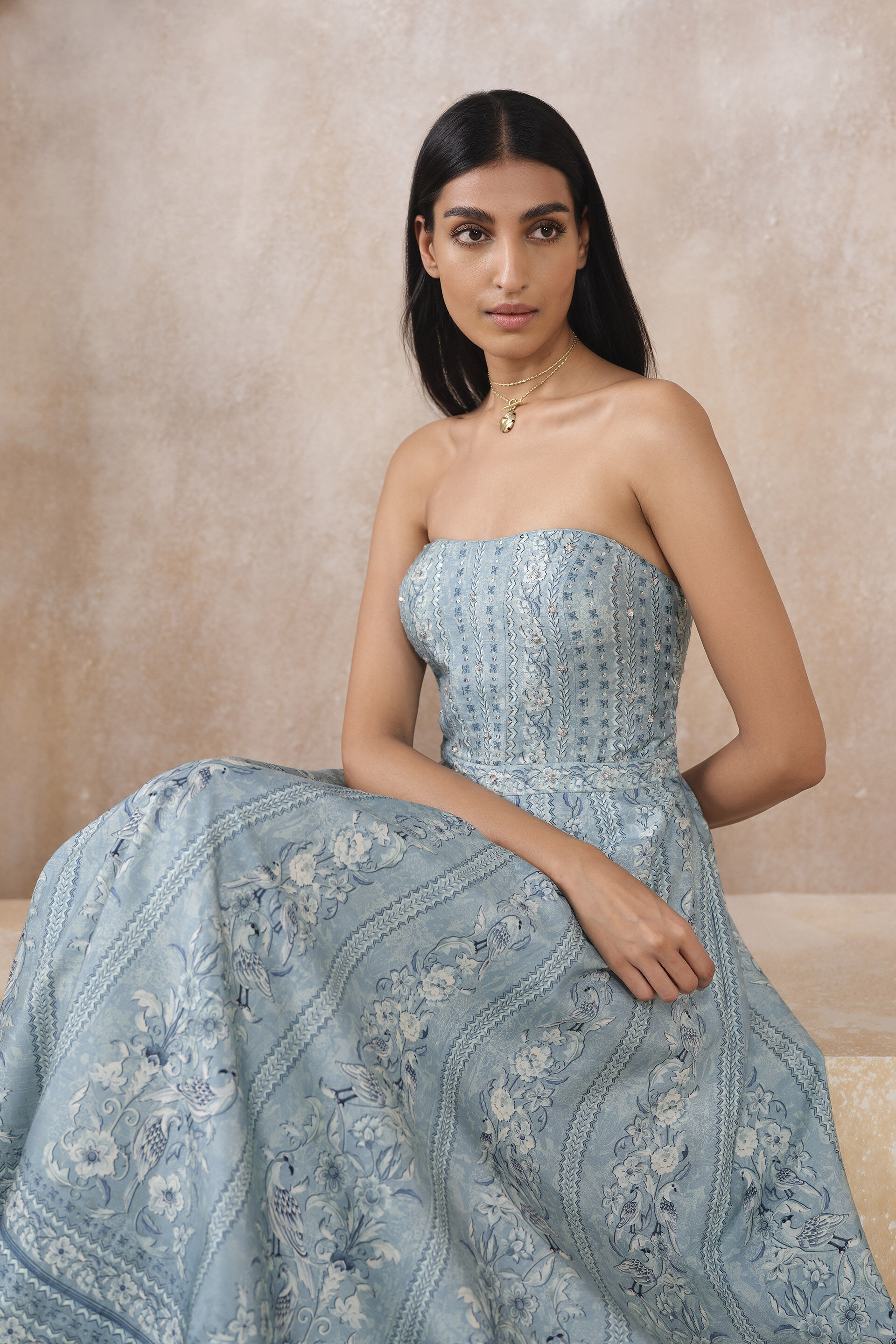 Elazar Dress - Blue, Blue, image 4