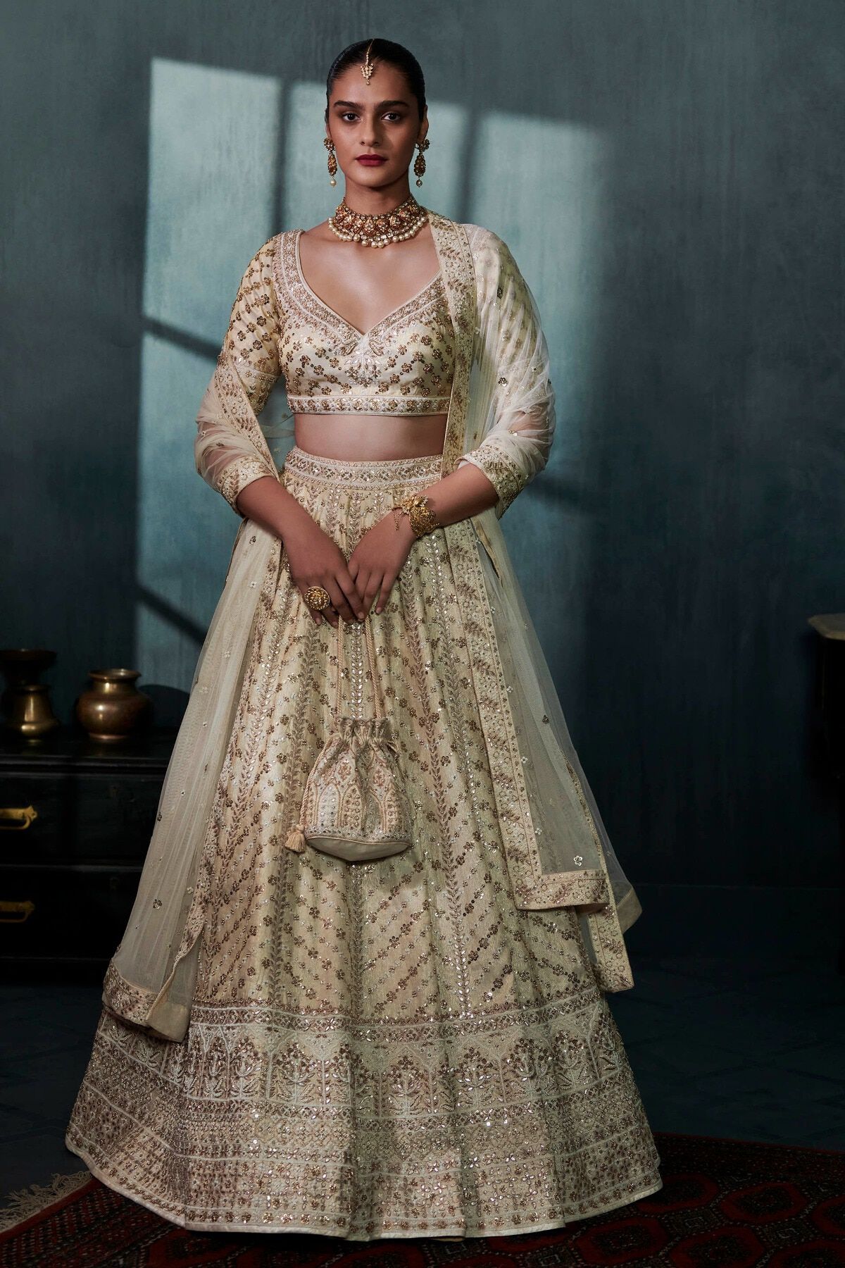 Ananta Lehenga Set - Blush