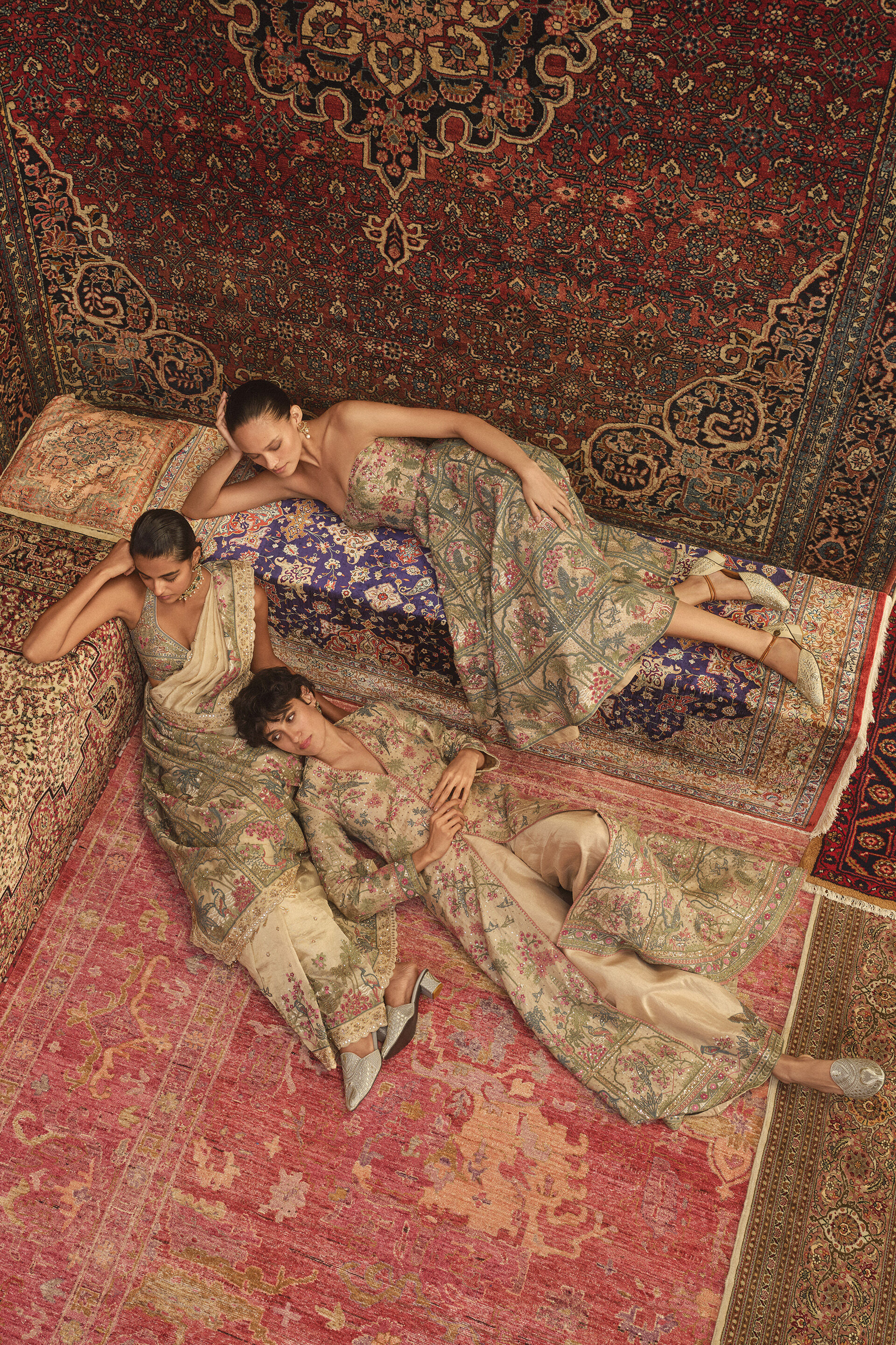 Idika SEWA Hand-embroidered Dress - Gold, Gold, image 4