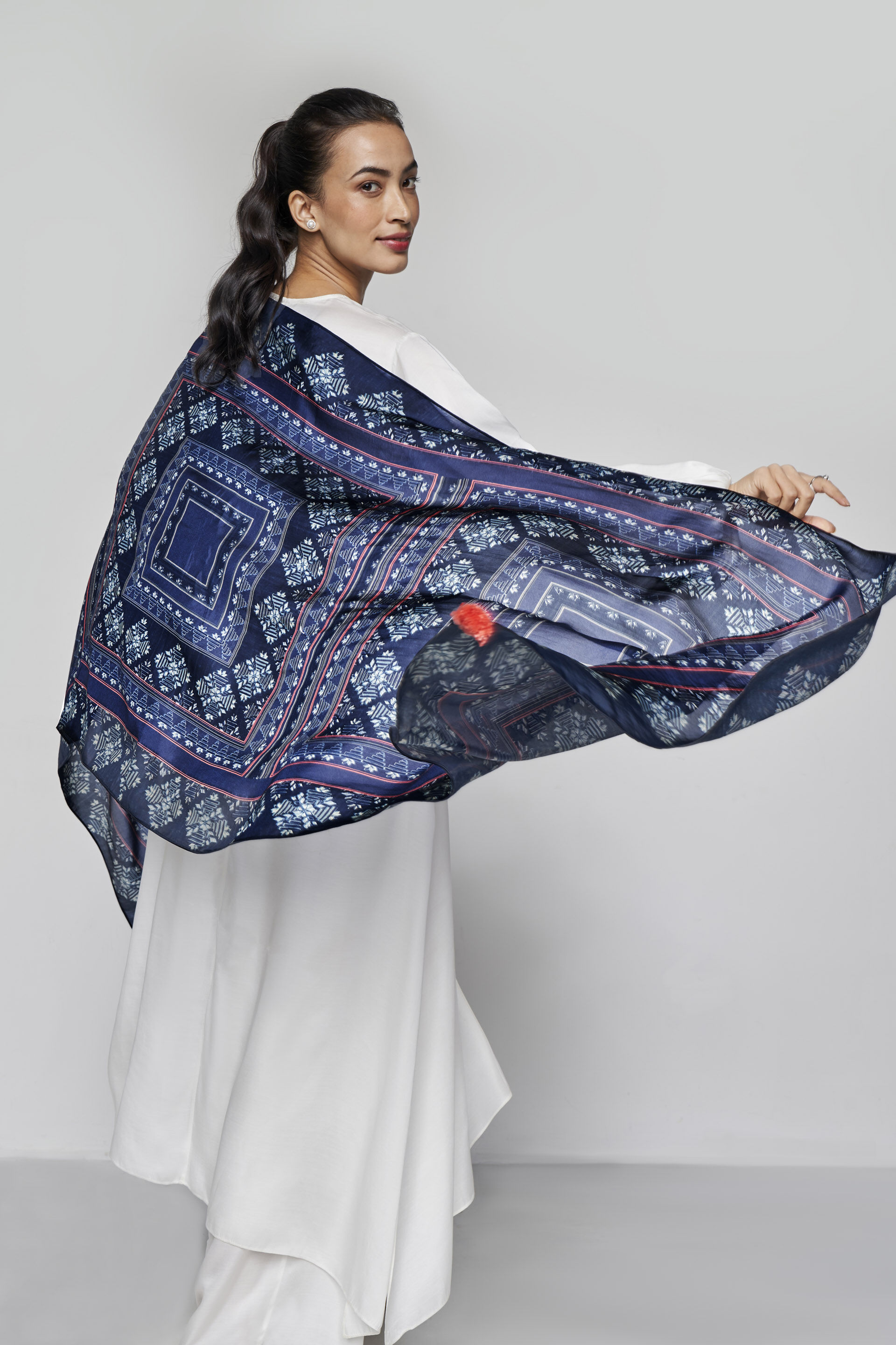 Malvasia Dupatta - Blue
