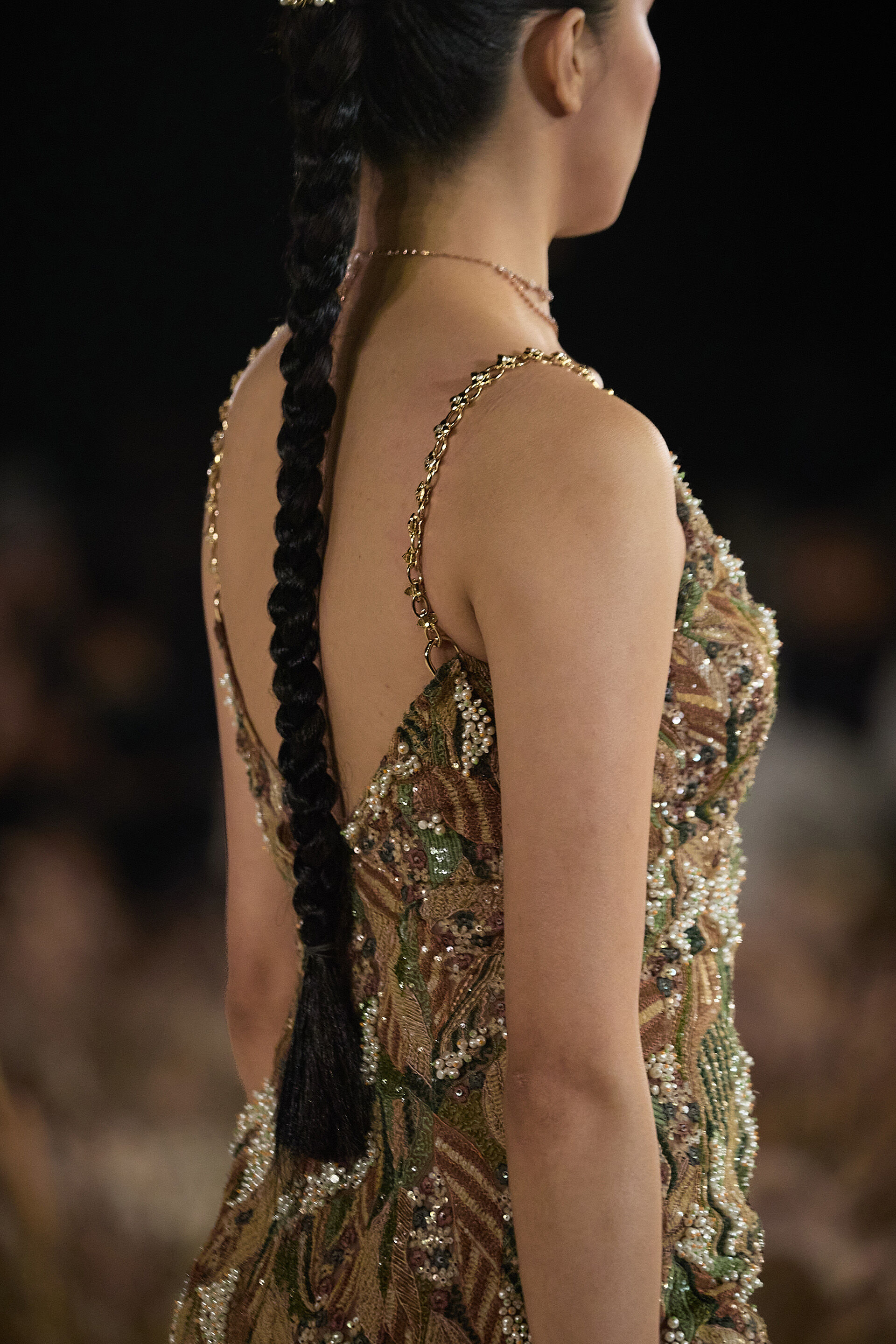 Thalora Embroidered Dress - Brown, Brown, image 2