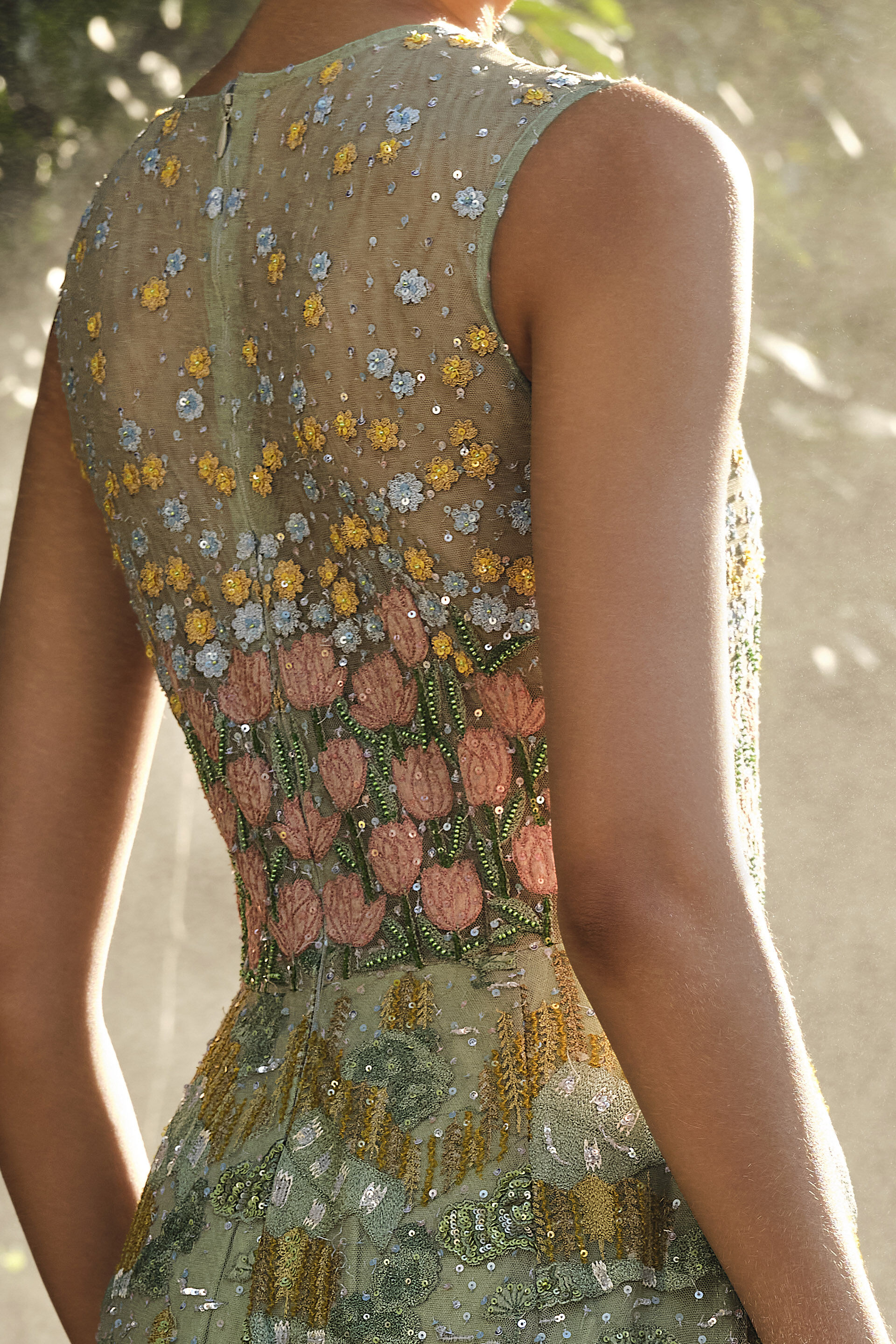 Lakeforest Embroidered Dress - Sage, Sage, image 8