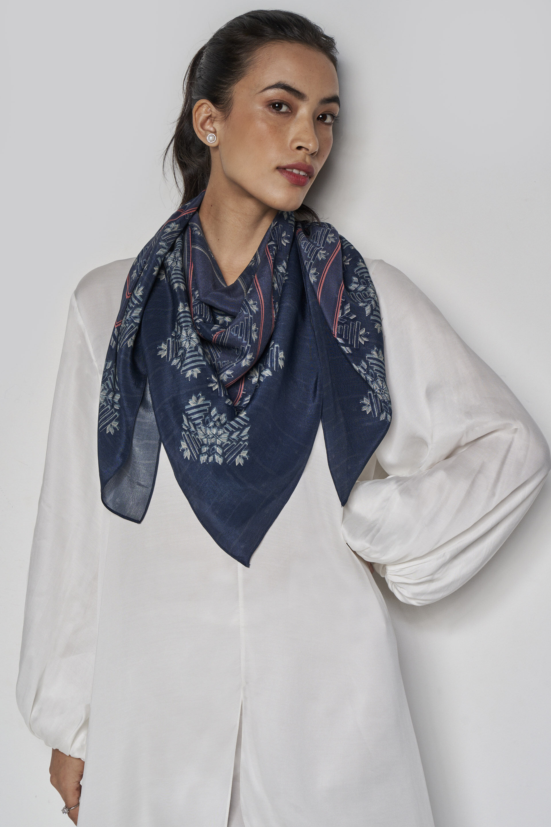 Shezan Scarf - Blue, Blue, image 3