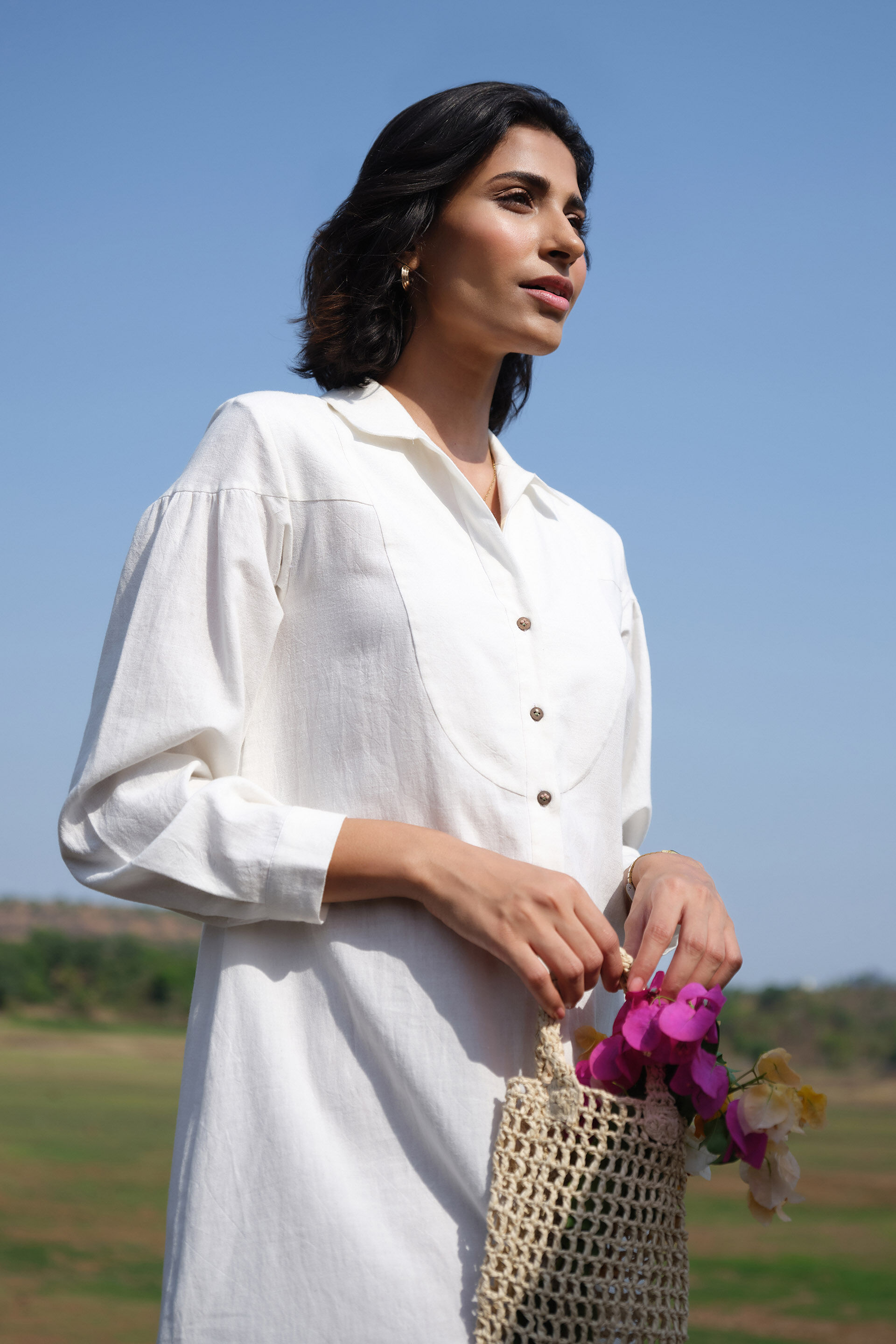 Yarrow Dress - Ivory, Ivory, image 7